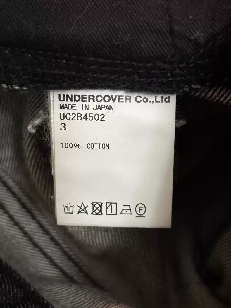 Undercover UNDERCOVER PSYCHO Embroidered applique black jeans Size US 32 / EU 48 - 10 Thumbnail