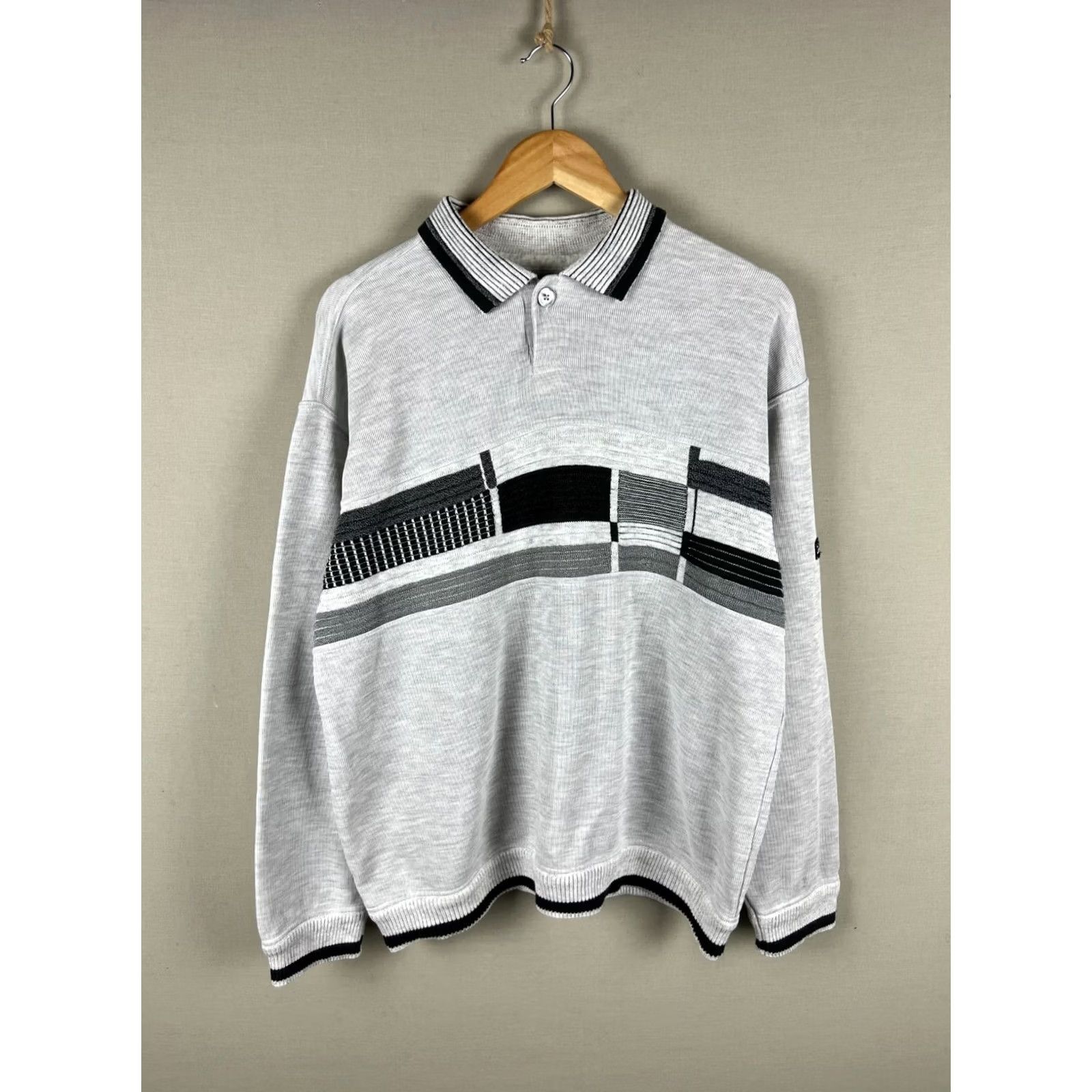 Carlo Colucci Carlo Colucci Sweater Mens Size M Gray Vintage Knit Pullover All Seasons 80s 90s Shirt Size US M / EU 48-50 / 2 - 2 Thumbnail
