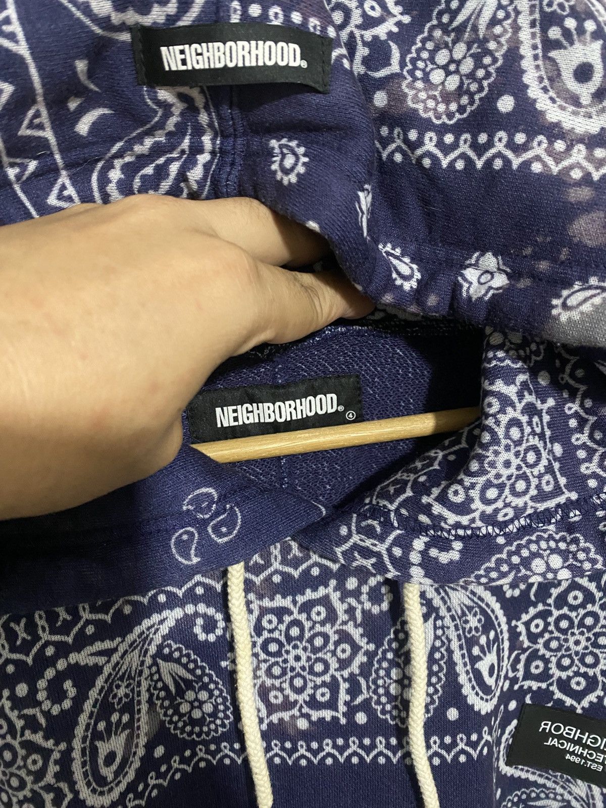 Japanese Brand × Neighborhood Neighborhood - bandana paisley hoodie Size US L / EU 52-54 / 3 - 3 Thumbnail