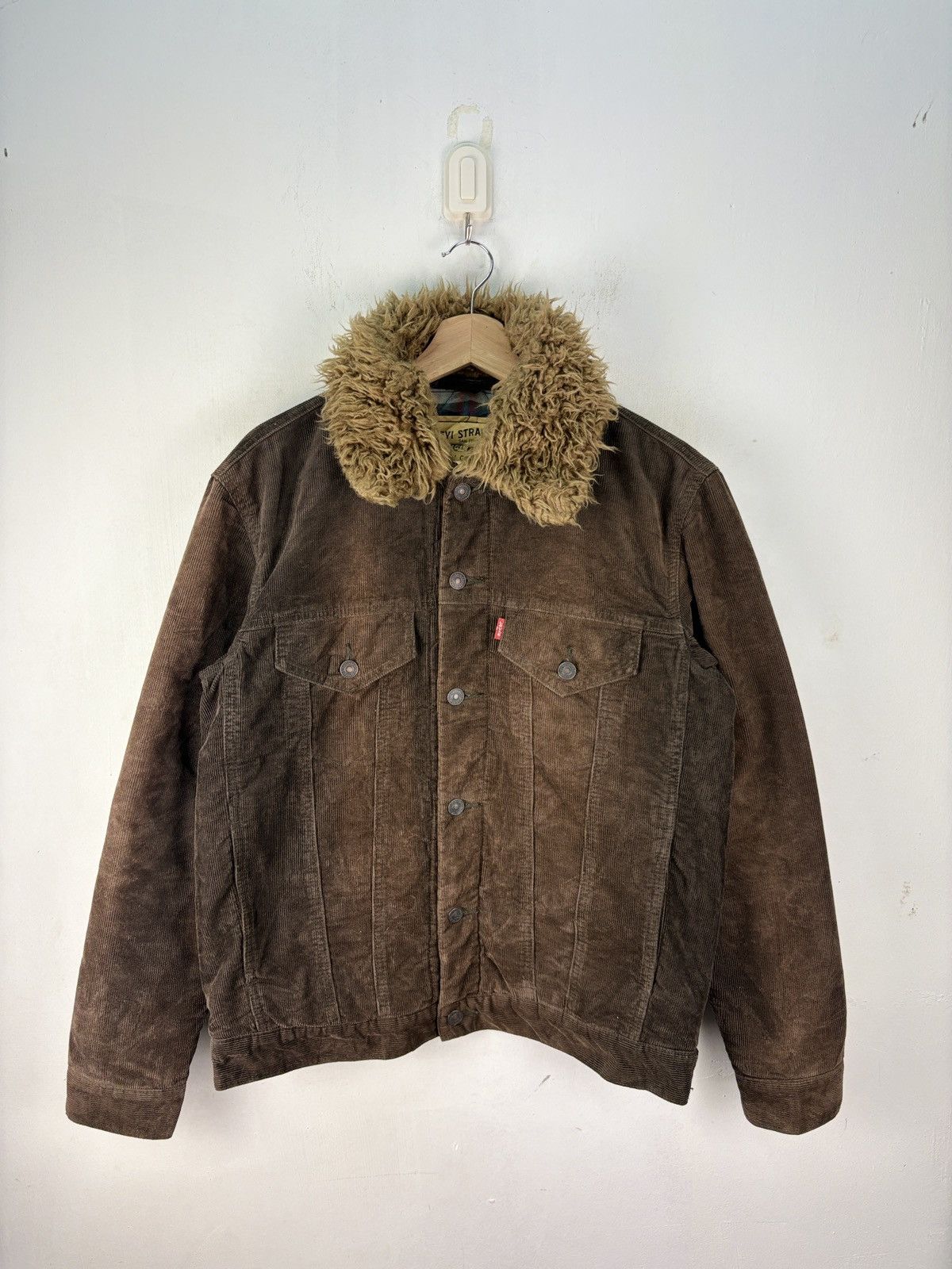 Levi's Levi’s Sample Faded Brown Corduroy Jacket Sherpa Collar Size US L / EU 52-54 / 3 - 2 Thumbnail