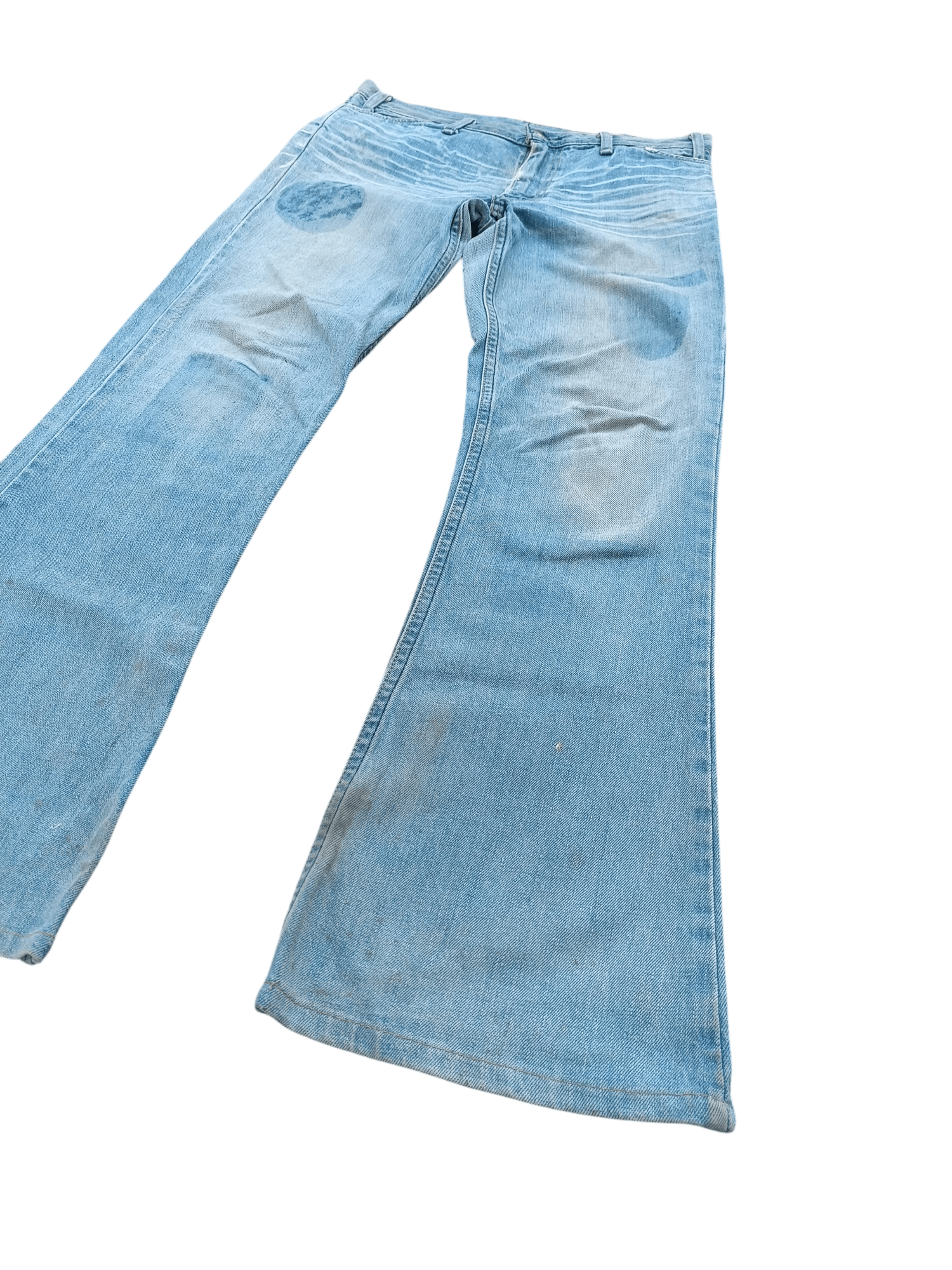 Levi's × Vintage VTG Levis Lot 70646 Flared Whiskers Faded Talon Zipper Jeans Size US 32 / EU 48 - 4 Thumbnail