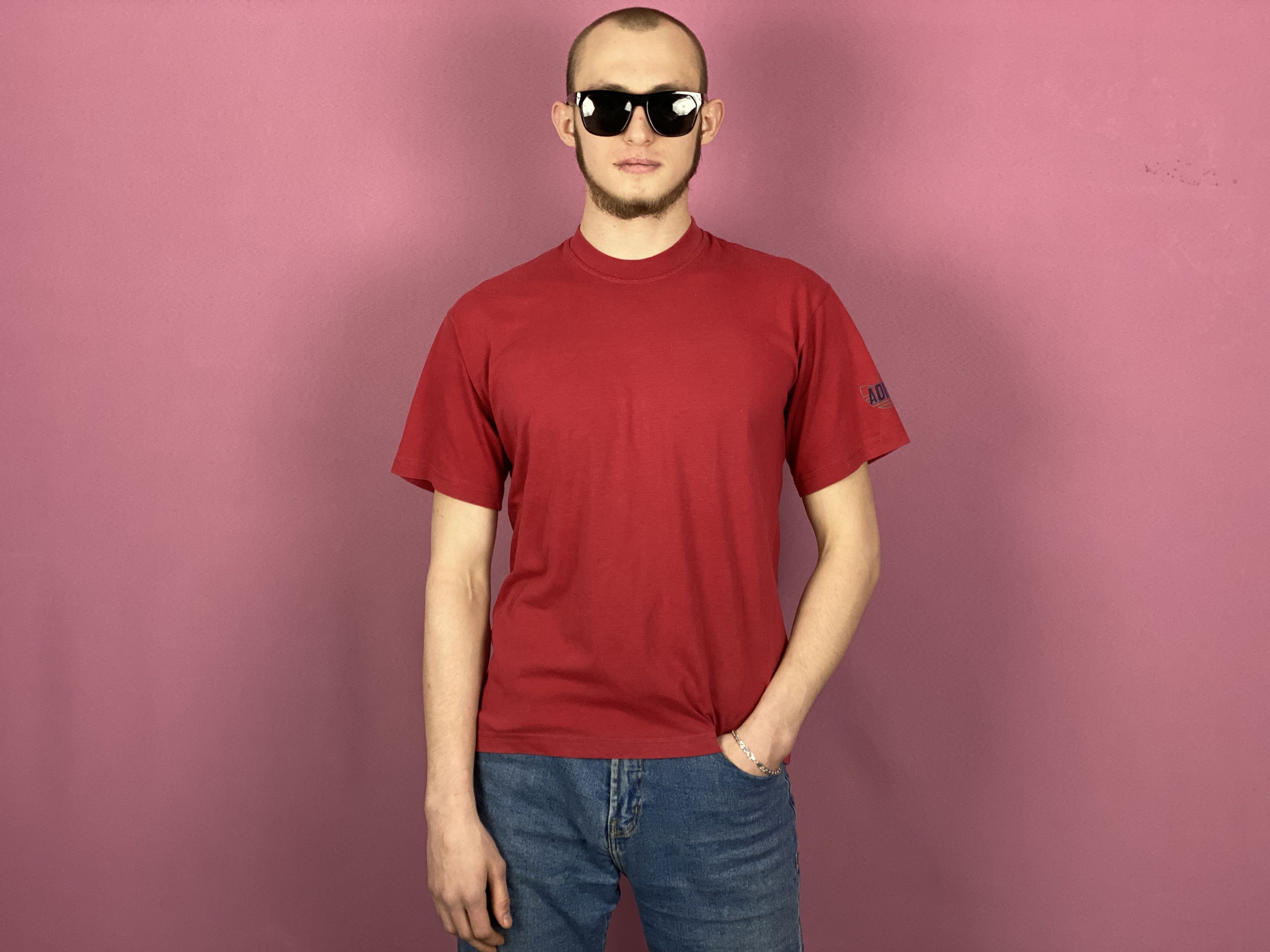 Adidas × Vintage 90s Adidas Vintage Men's T-Shirt - M Size US M / EU 48-50 / 2 - 4 Thumbnail