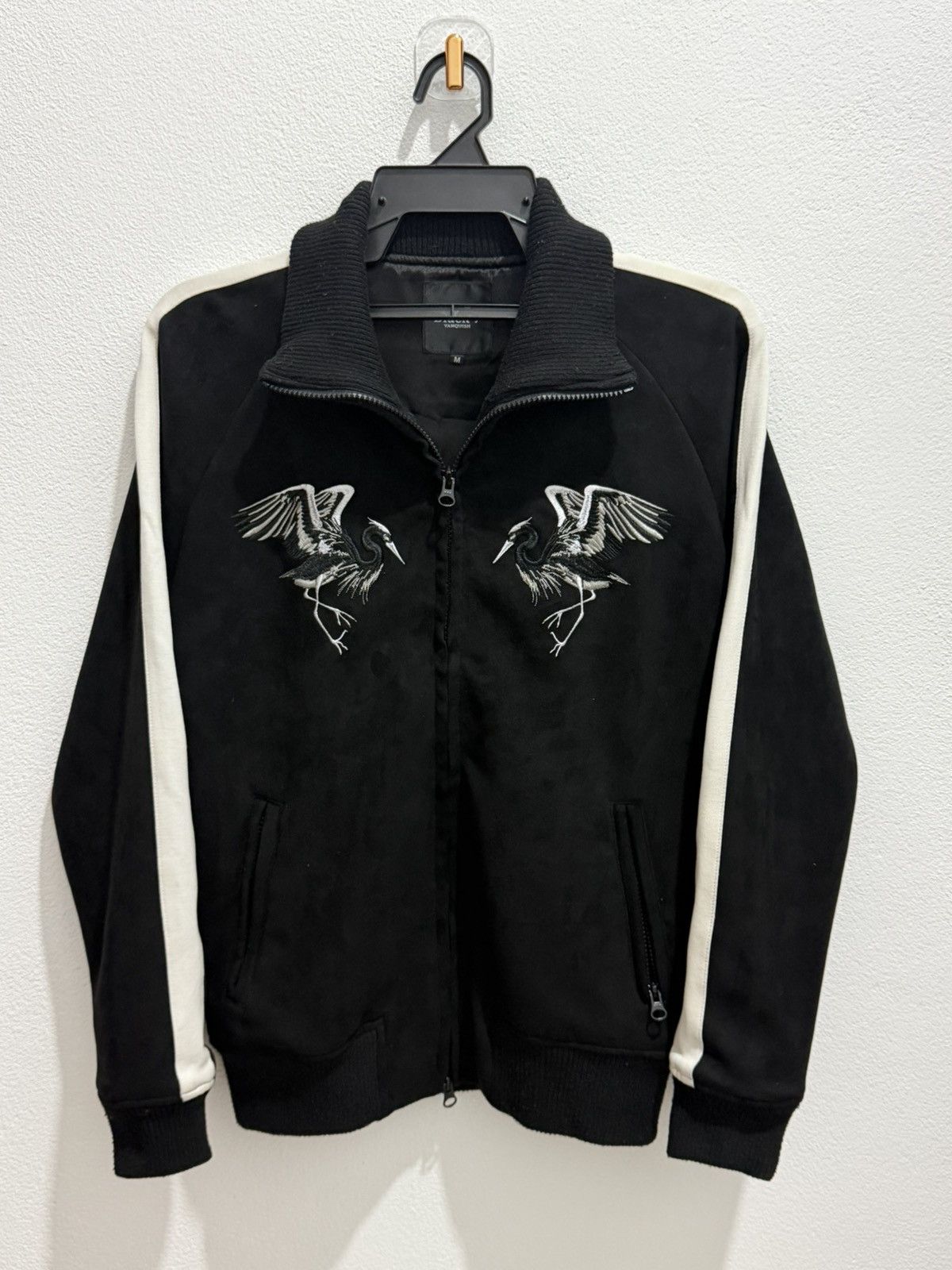 Vanquish Black by Vanquish Japan Embroidered Crane Bomber Jacket Size US M / EU 48-50 / 2 - 1 Thumbnail