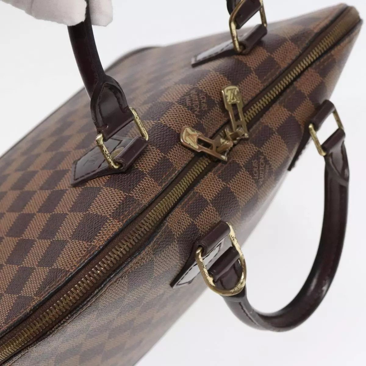 Louis Vuitton LOUIS VUITTON Damier Ebene Alma Hand Bag Size ONE SIZE - 10 Thumbnail
