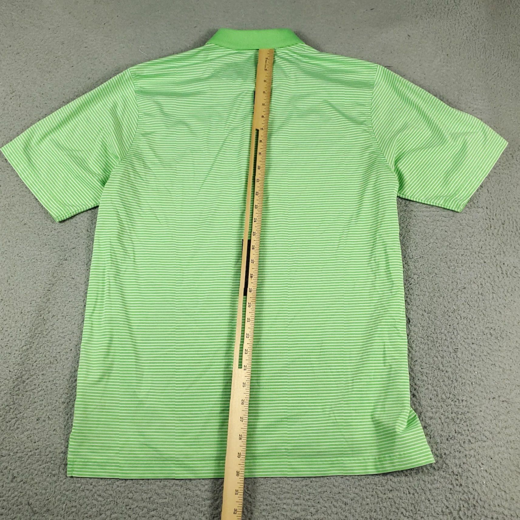 Vintage Donald Ross Polo Shirt Mens Size Medium Green Striped Casual Golf Short Sleeve * Size US M / EU 48-50 / 2 - 3 Thumbnail
