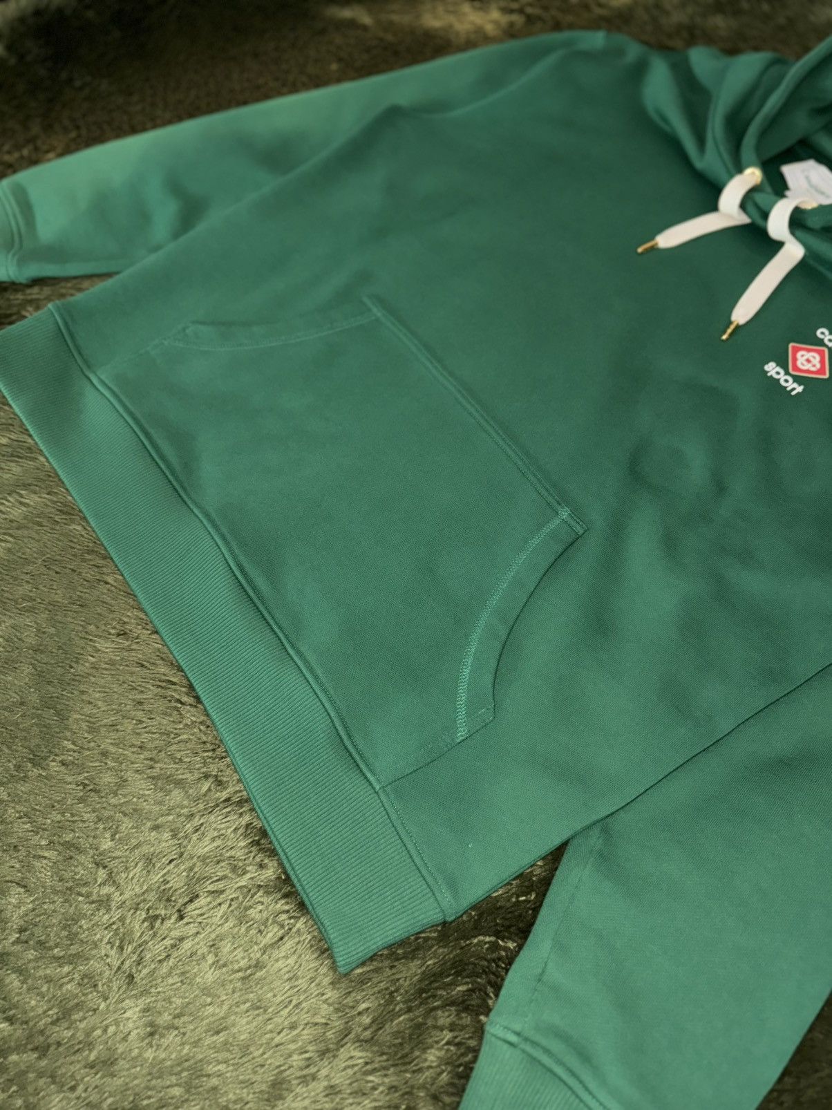 Casablanca [L] Casablanca Casa Sport Textured Logo Hoodie Green Size US L / EU 52-54 / 3 - 5 Thumbnail