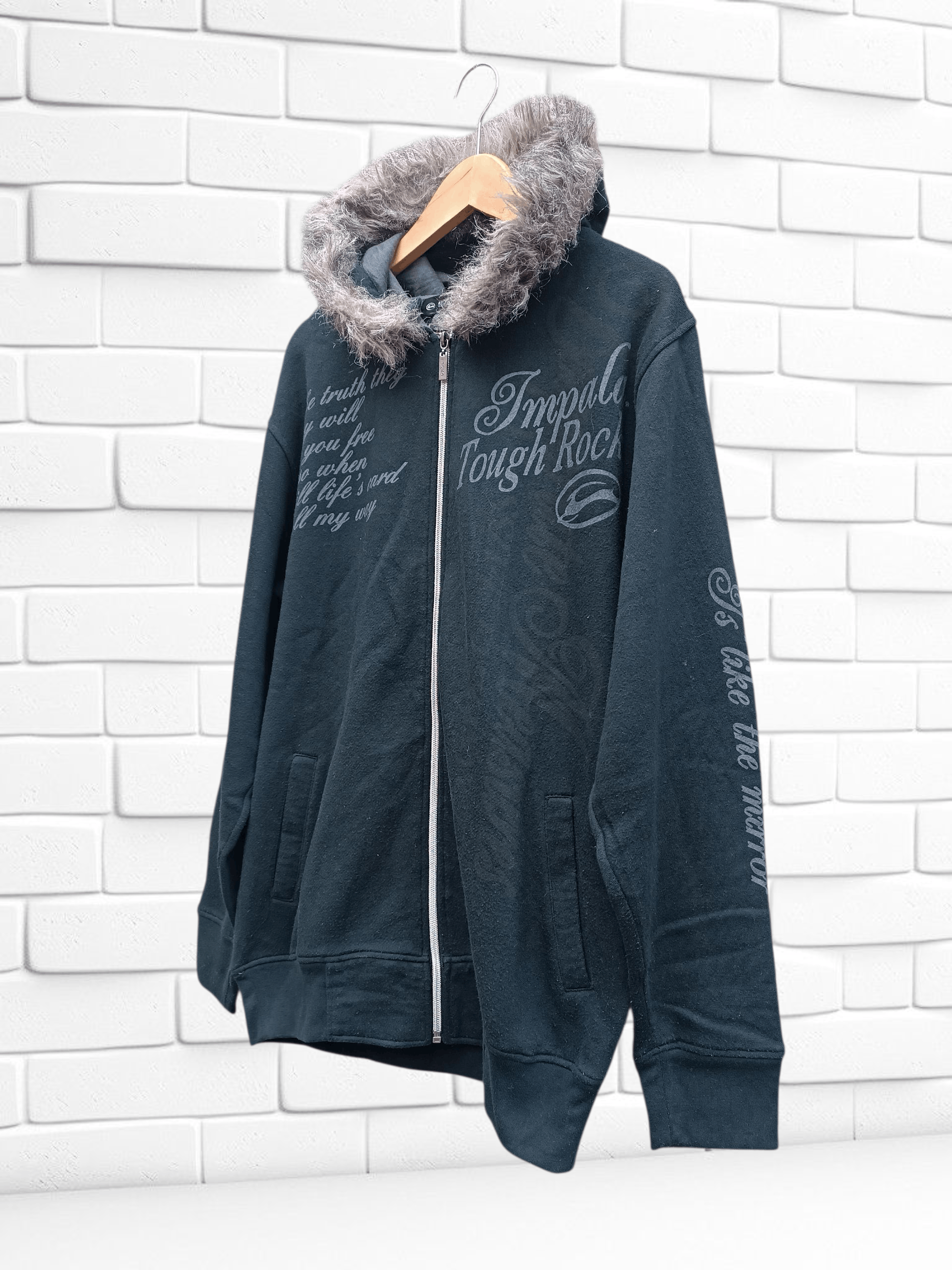 Vintage Vintage Impala Poem Seditionaries Fur Hoodie Sweater Size US L / EU 52-54 / 3 - 2 Thumbnail