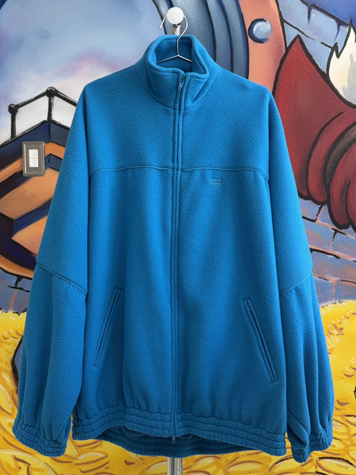 Balenciaga Balenciaga Tracksuit Jacket Double Brushed Cyclades Blue Size US M / EU 48-50 / 2 - 1 Thumbnail