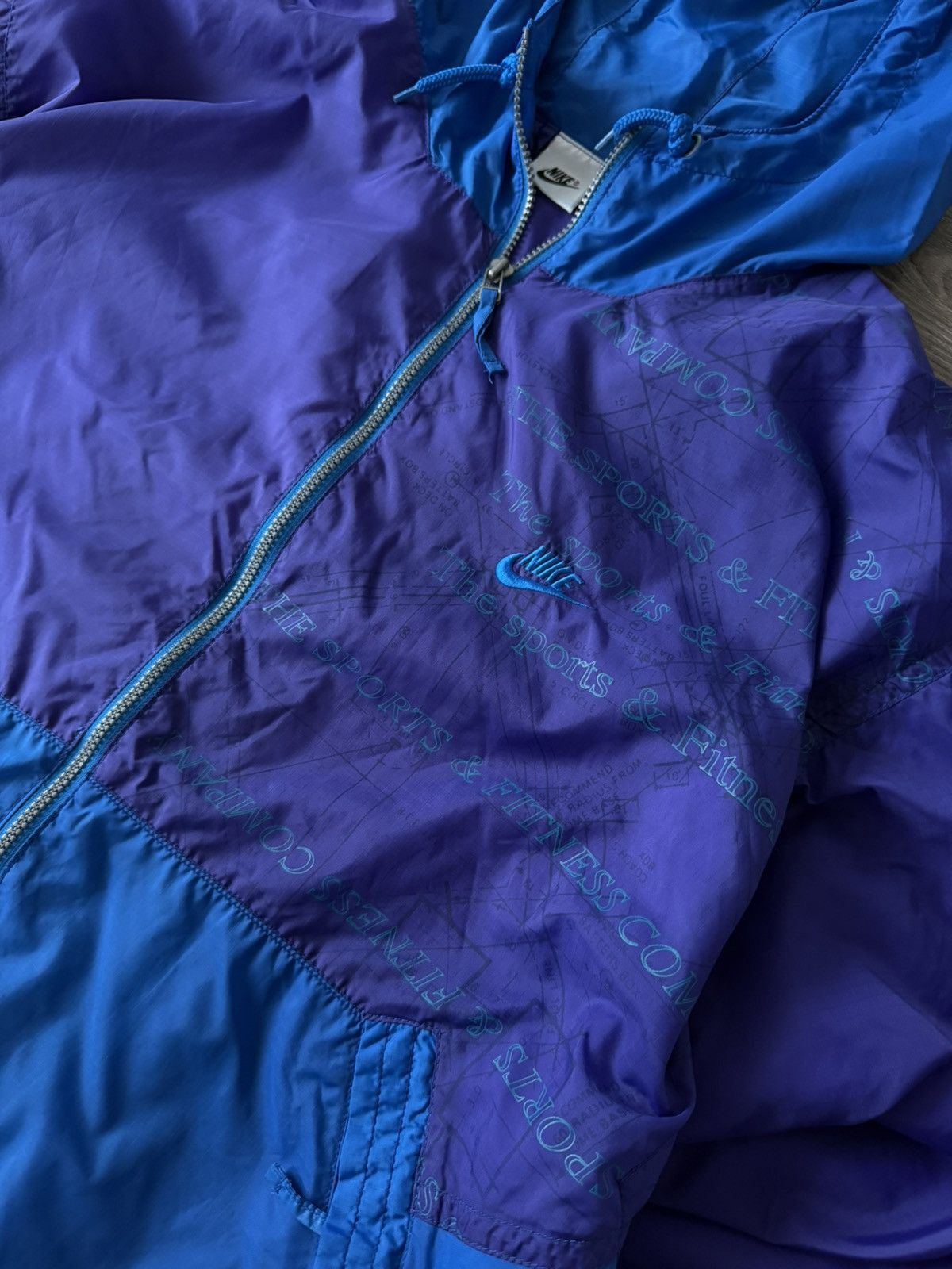 Nike ❗️VINTAGE NIKE 80s BIG LOGO ARCHIVAL WINDBREAKER JACKET Size US XL / EU 56 / 4 - 22 Thumbnail