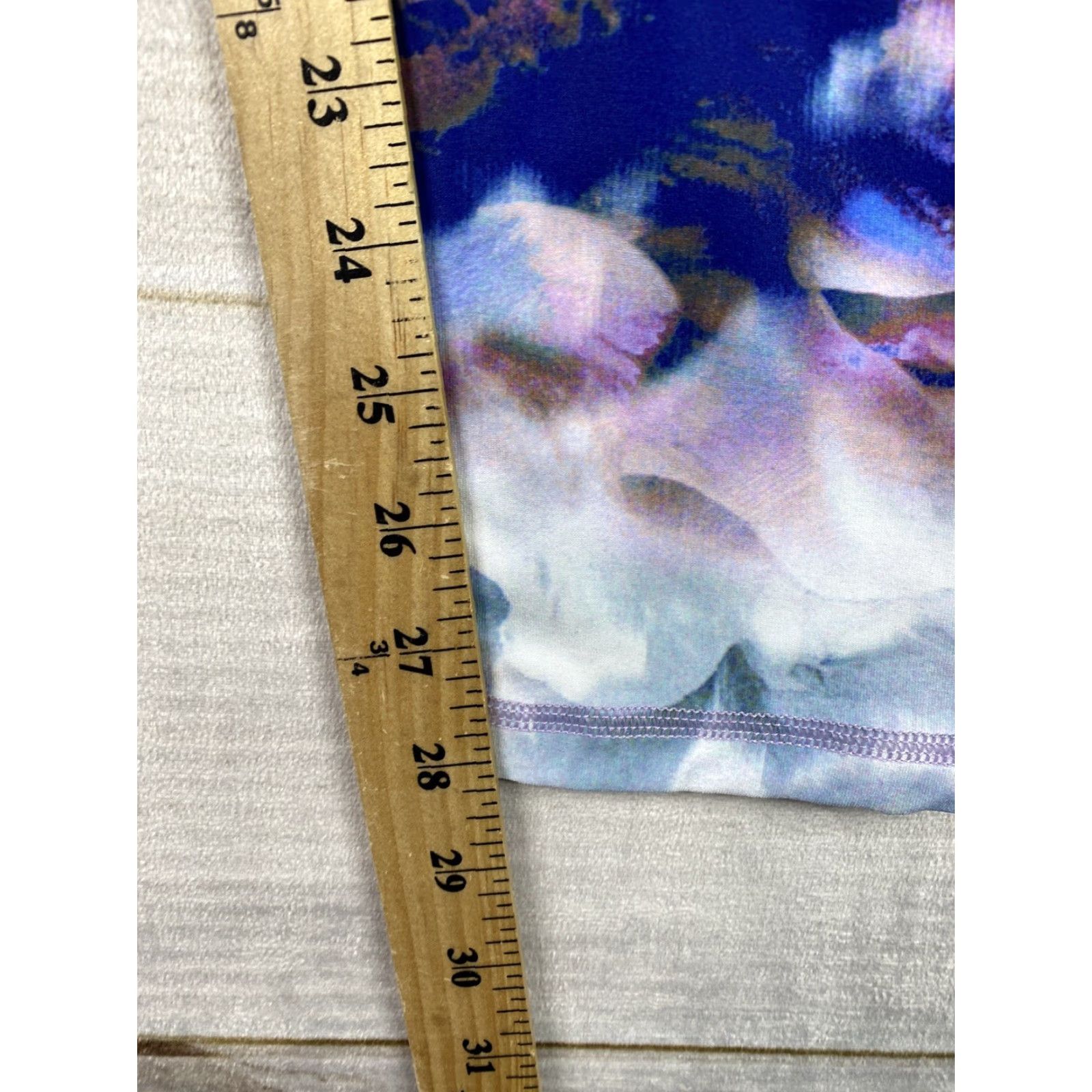 Olive Live Love Dream Leggings Women M Blue Tie Dye Skinny Pull On Workout Shirt? Size 32" / US 10 / IT 46 - 5 Thumbnail