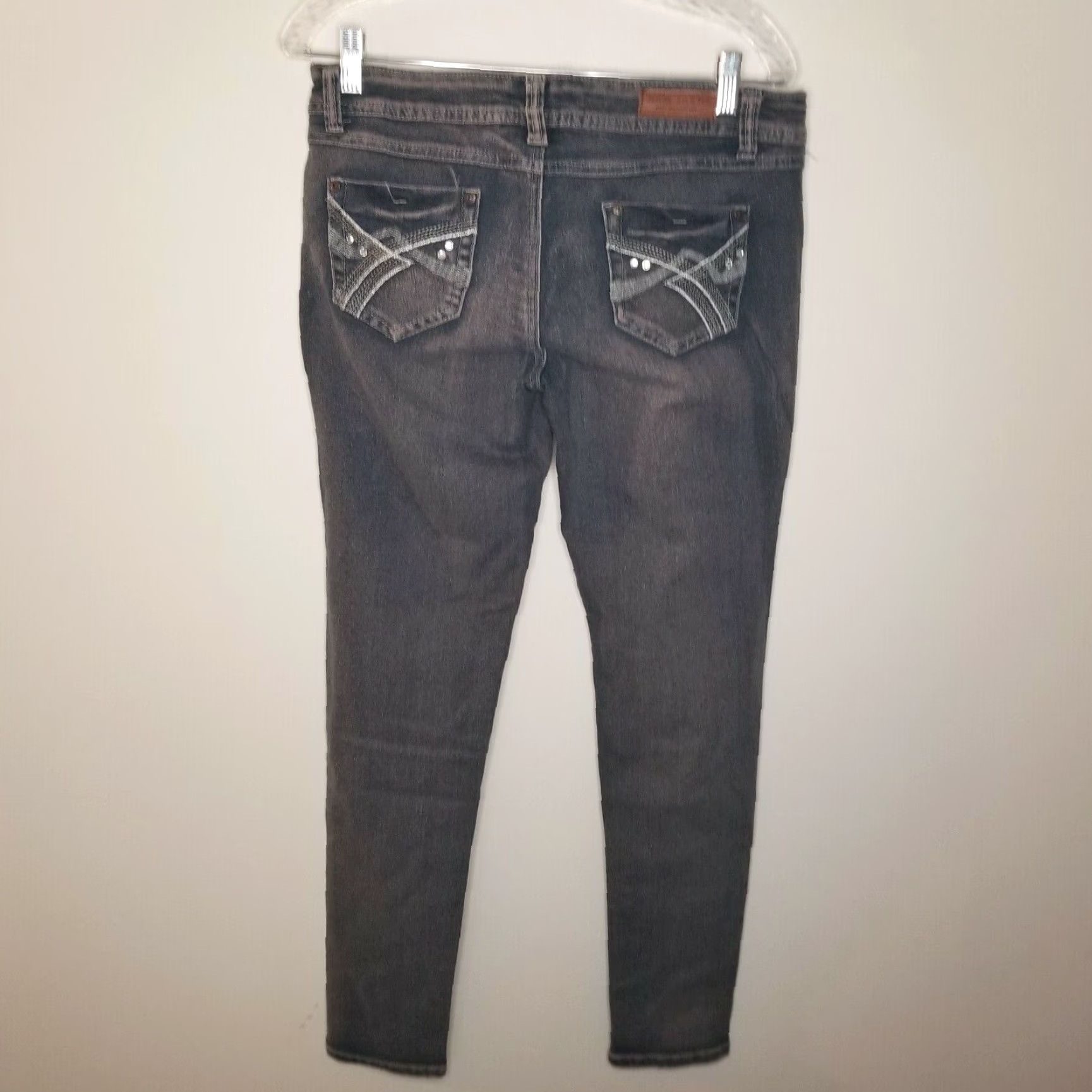 Vintage ABM Jeans Distressed Skinny Jeans Size 13 Womens Blue Purple Size 34" / US 12 / IT 48 - 5 Thumbnail