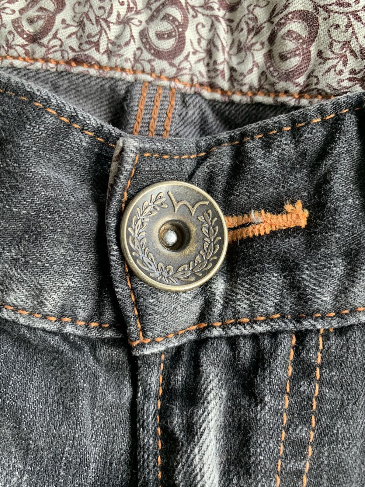 Edwin × If Six Was Nine × Kapital EDWIN 503 NAVAJO STYLE FADED & RUSTY MUDMAX DISTRESSED DENIM Size US 31 - 15 Thumbnail