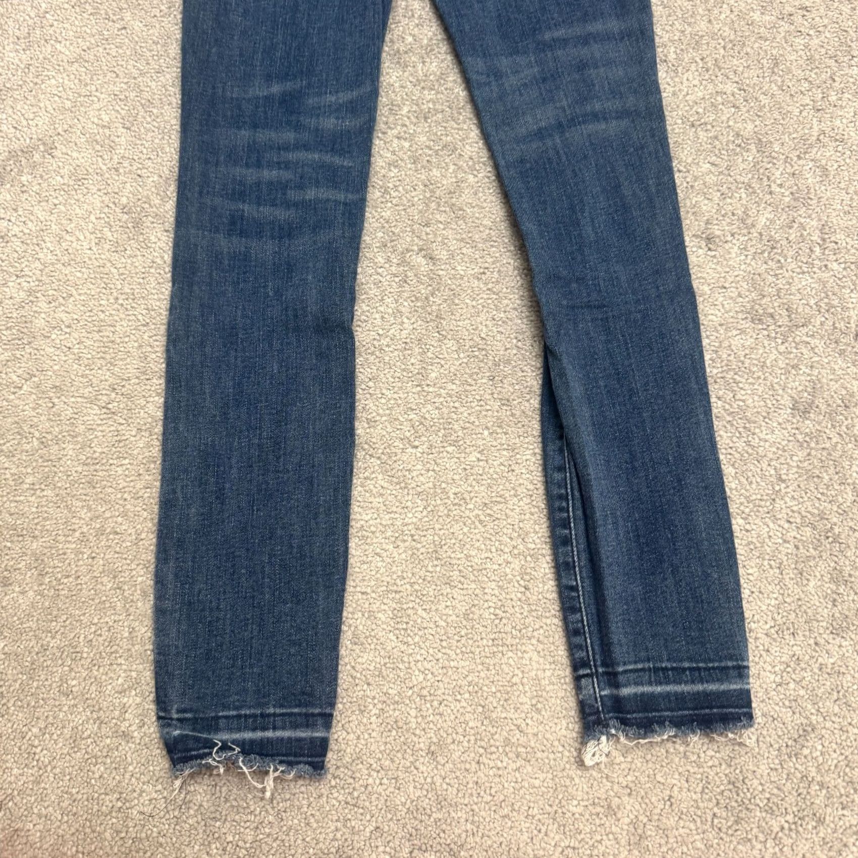 DL1961 DL1961 Margaux Instasculpt Ankle Skinny River Denim Jeans Women 24 Distressed Size 42" / US 20 - 3 Thumbnail