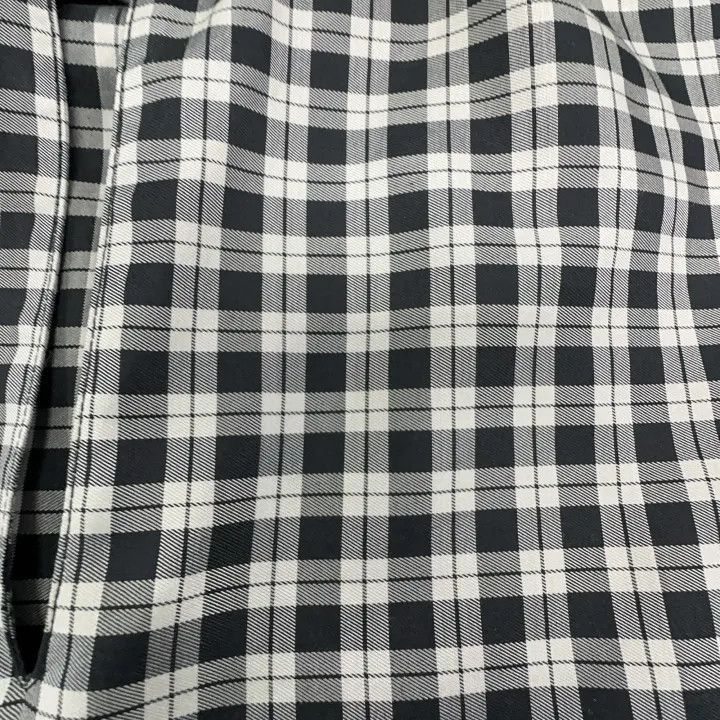 Balenciaga Balenciaga Black Checkered Bow Tie Blouse 0079-2507 Size XS / US 0-2 / IT 36-38 - 9 Thumbnail