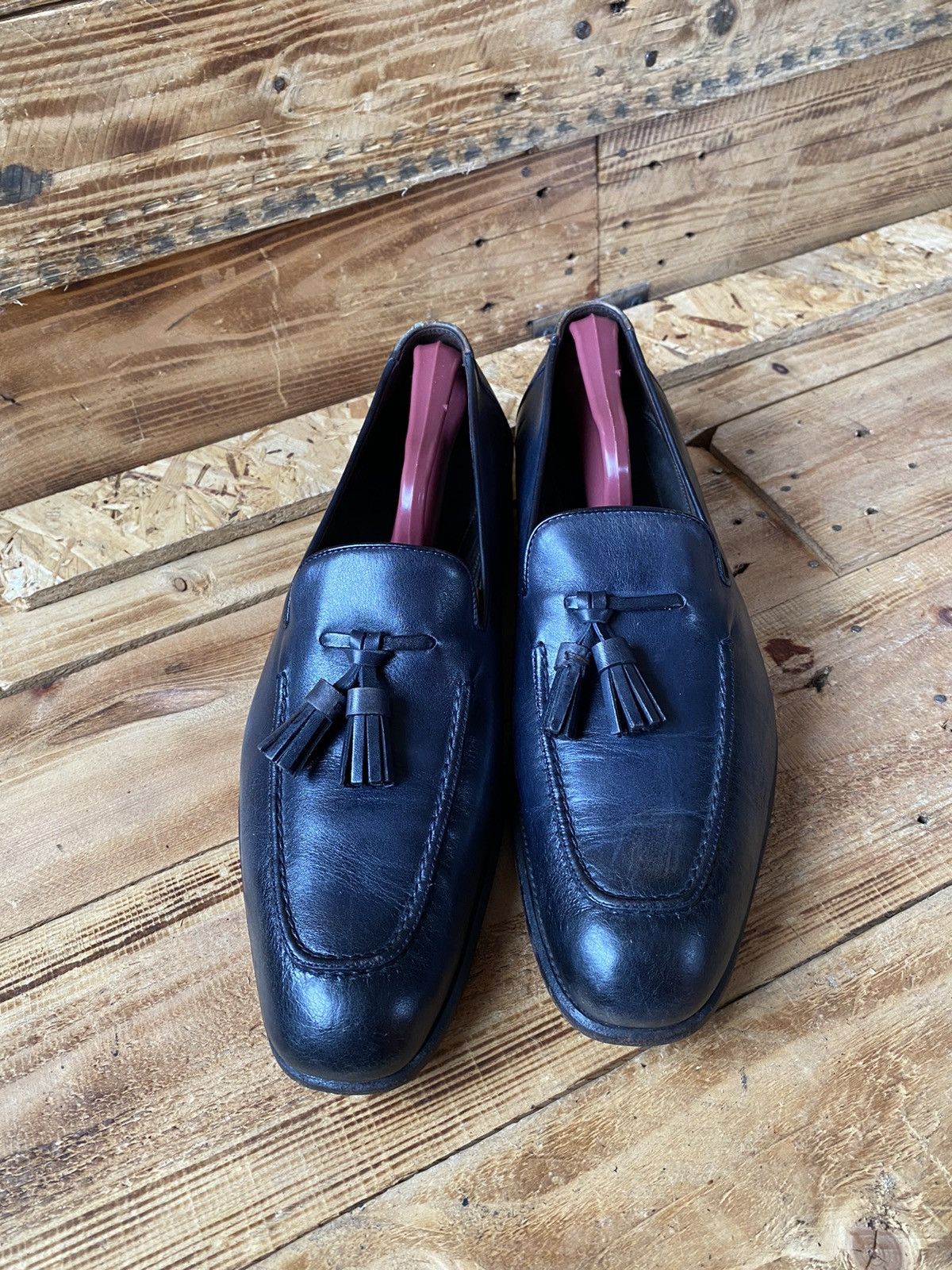 Tom Ford Tomford tassel navy blue leather loafers sz uk7TTT Size US 8 / EU 41 - 13 Thumbnail