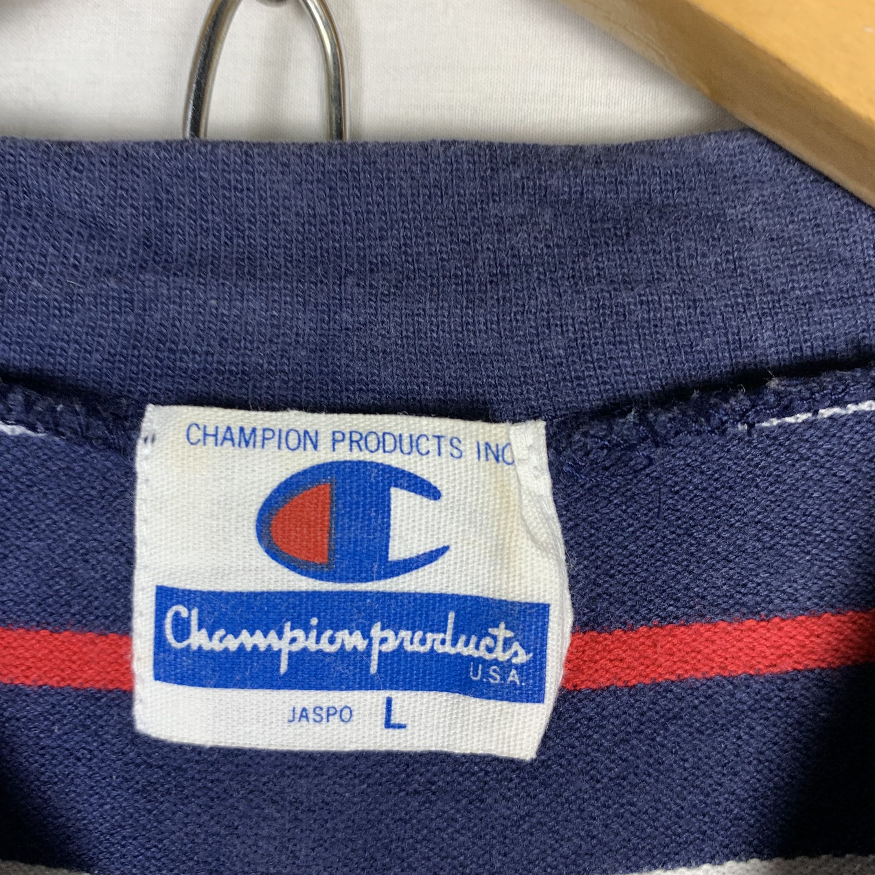 Champion Vintage Champion Striped Tshirt Size US L / EU 52-54 / 3 - 5 Thumbnail