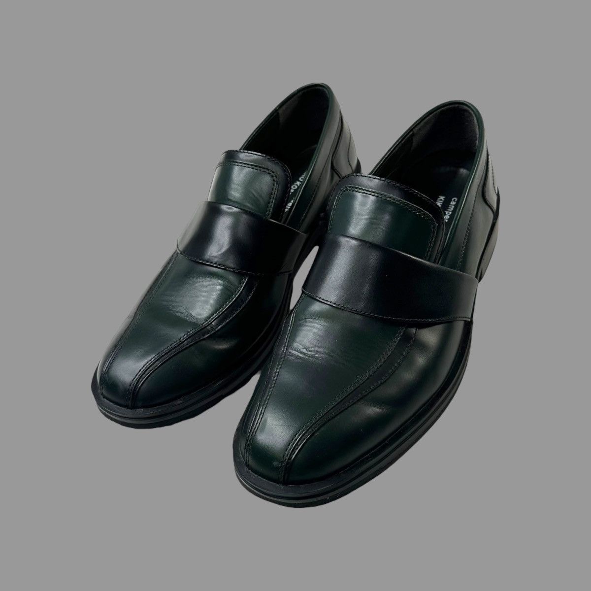 image of Avant Garde x Camper Kiko Kostadinov X Camper Leather Loafers in Green, Men's (Size 10)