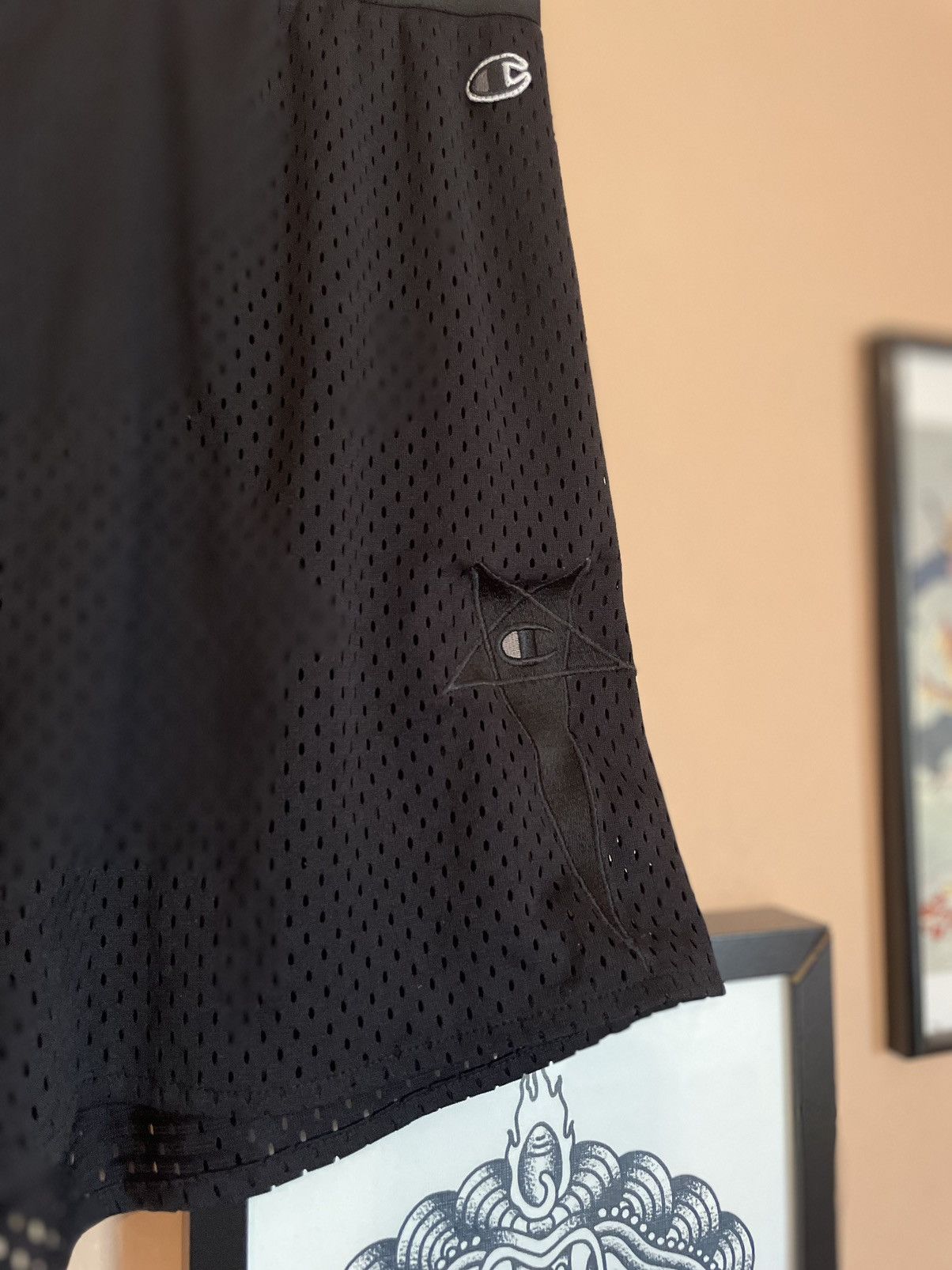 Champion × Rick Owens Rick Owens X Champion Basketball Mesh Shorts 1st collection Size US 32 / EU 48 - 2 Thumbnail