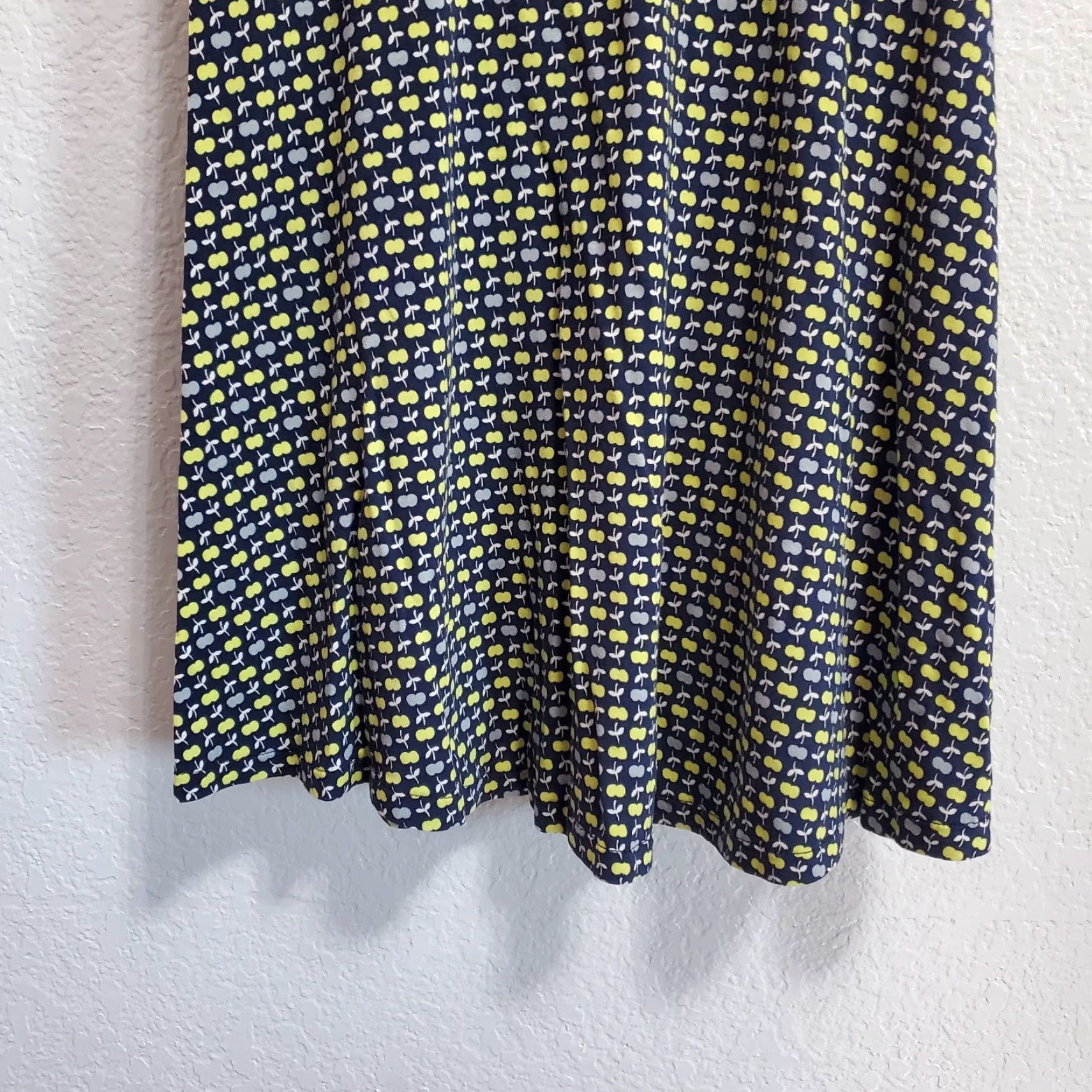 Boden Boden Willa Jersey Dress Womens 8P Blue Apple Print Sleeveless Faux Wrap Casual Size M / US 6-8 / IT 42-44 - 5 Thumbnail