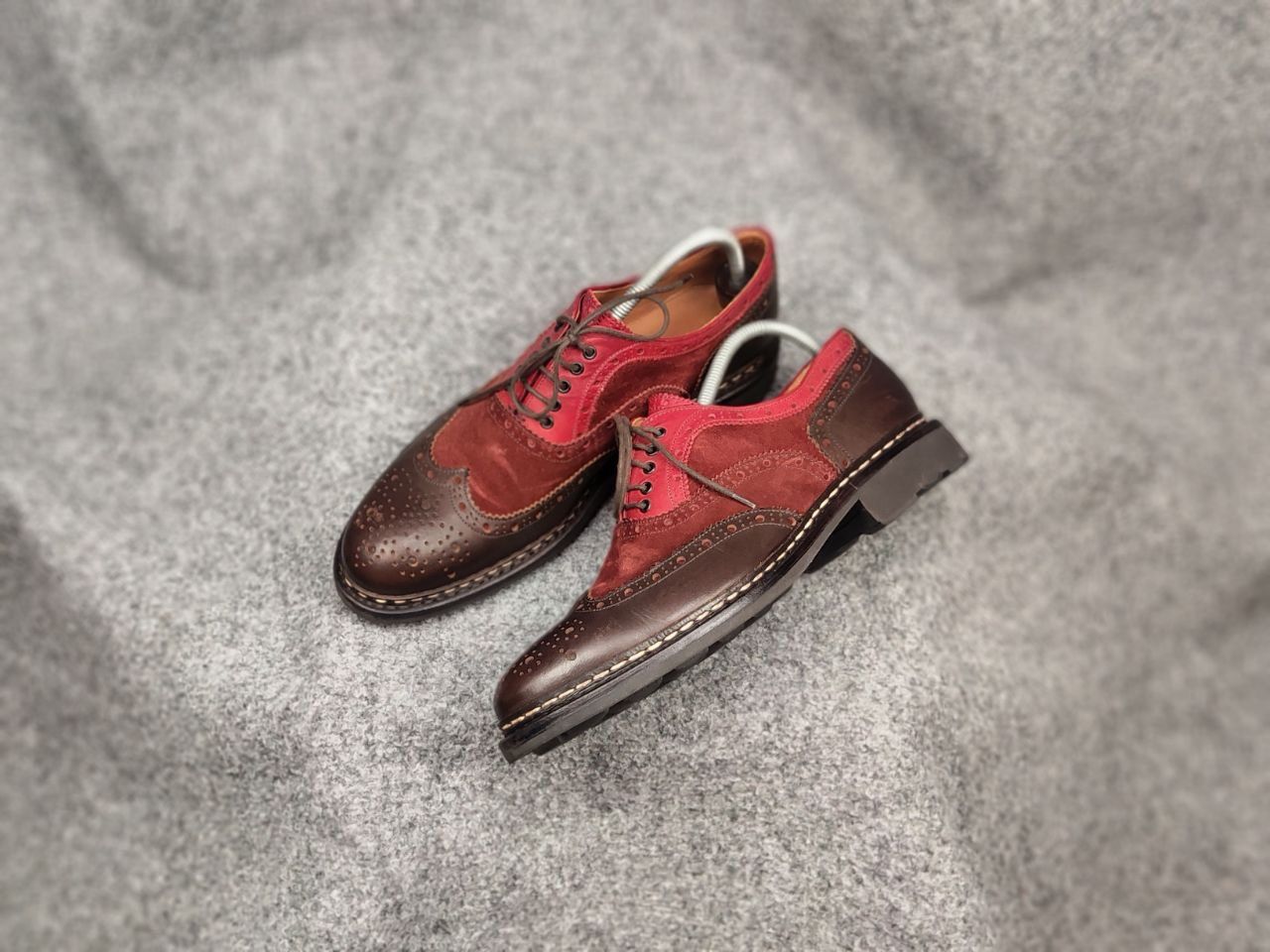 Heschung Heschung Design Owen Oxford Leather Red Brogue Boots Size US 7.5 / EU 40-41 - 17 Thumbnail