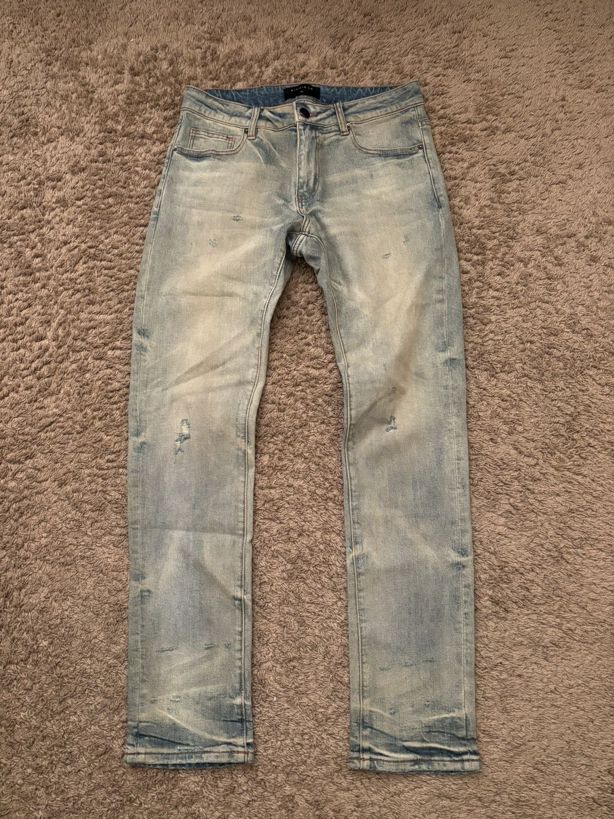 Richie Le Collection Richie Le Collection Cream Wash Denim Size US 30 / EU 46 - 1 Thumbnail