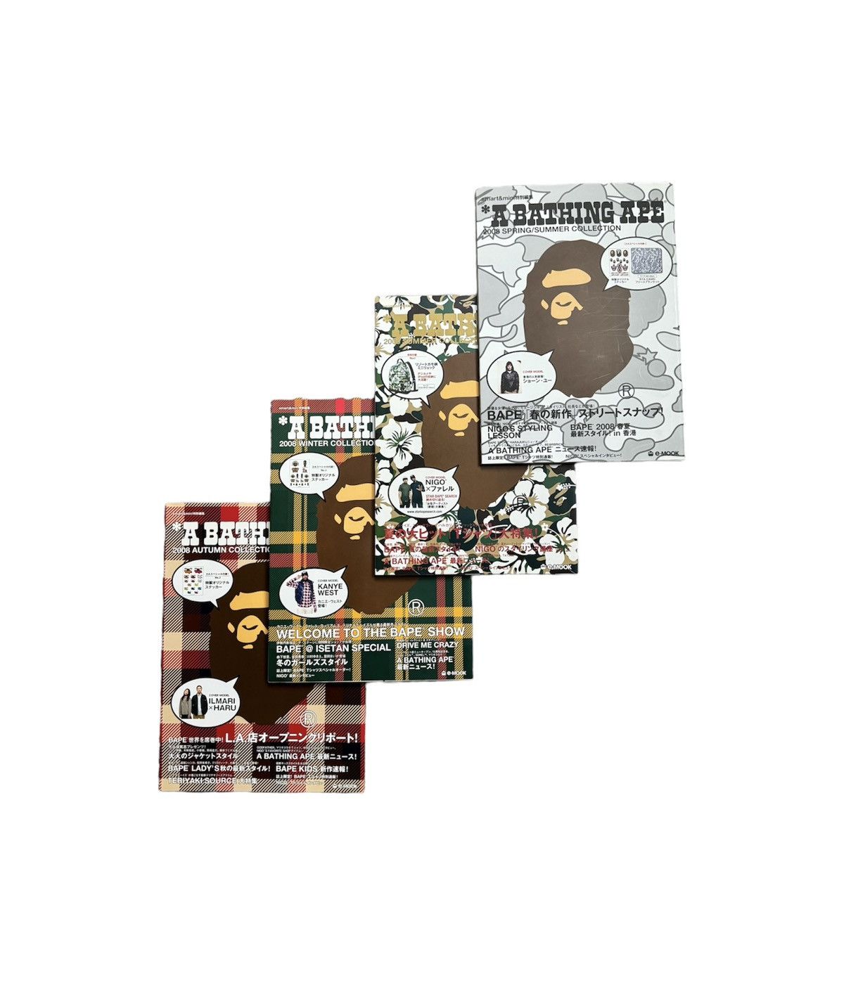 image of Full Set Bape 2008 Magazine E-Mook Bundle Deal, Men's