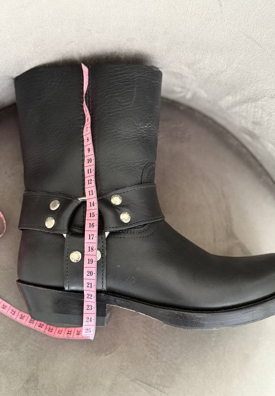 Sancho Boots Sancho Biker Cowboy shortened Black Leather Womens Boots Size US 7 / IT 37 - 13 Thumbnail