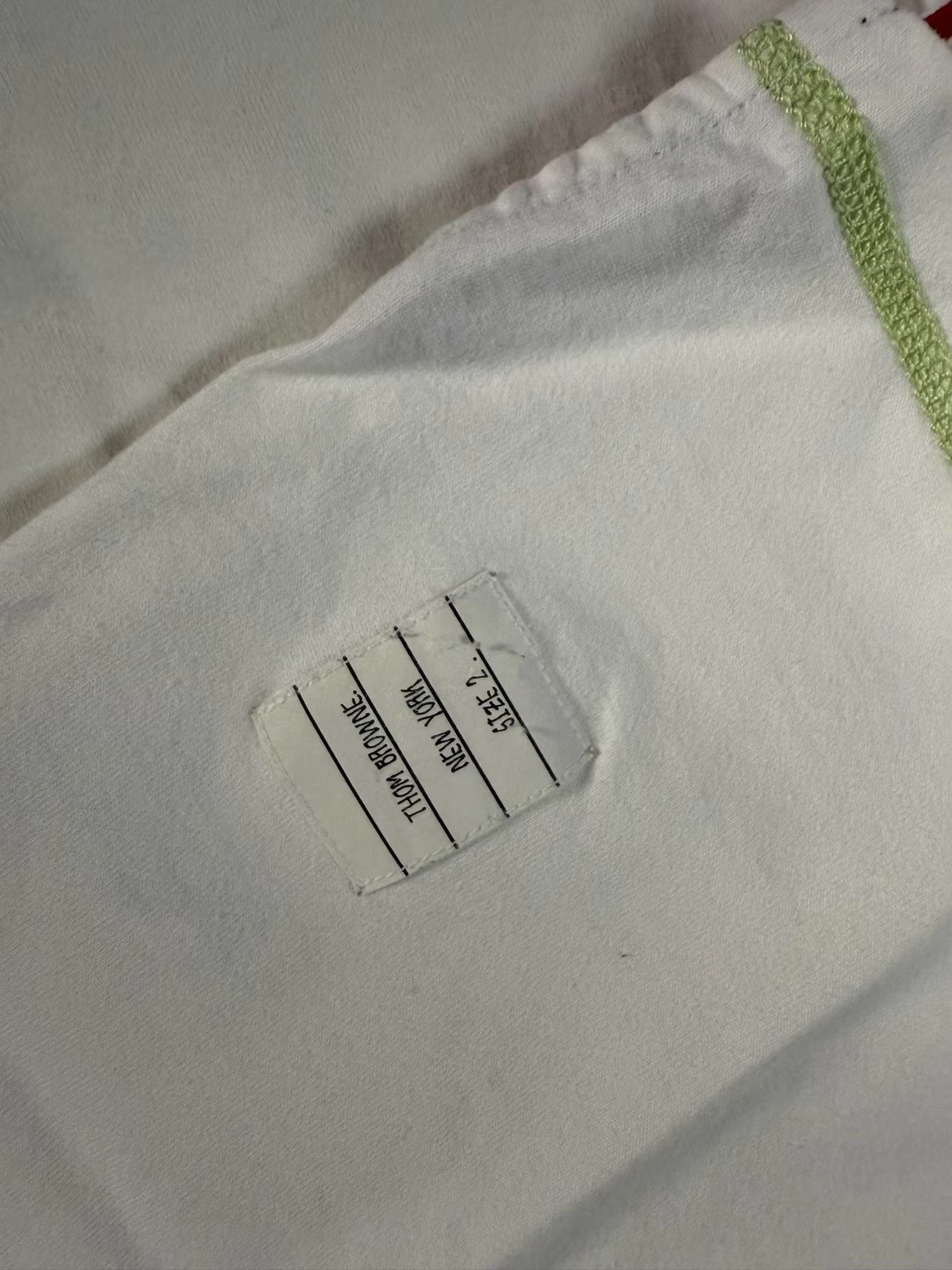 Thom Browne Thom Browne Preppy White Short Sleeve Tee Ｑ20 Size US M / EU 48-50 / 2 - 2 Thumbnail