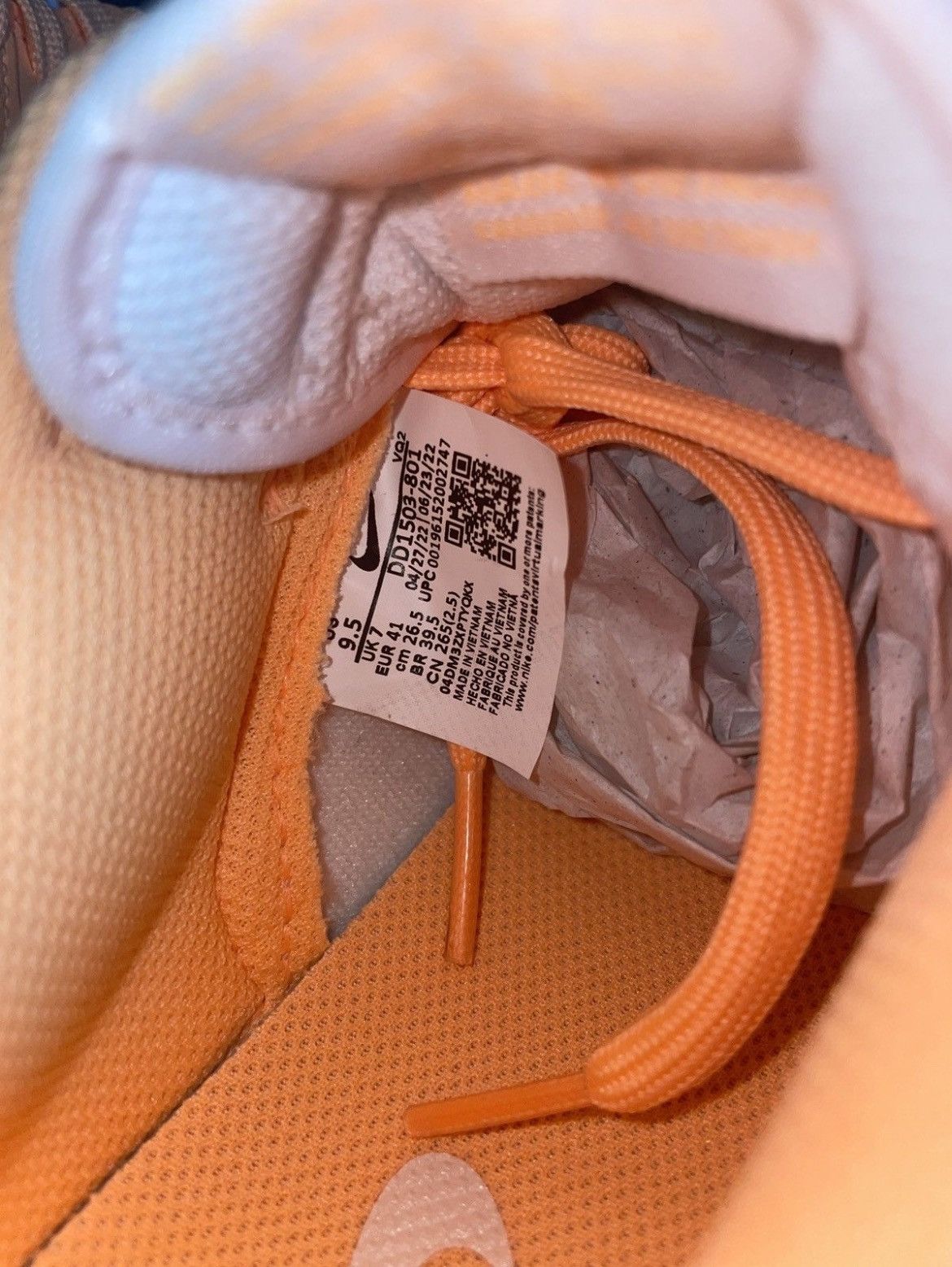 Nike Nike Dunk Peach Size US 9.5 / EU 42-43 - 6 Thumbnail