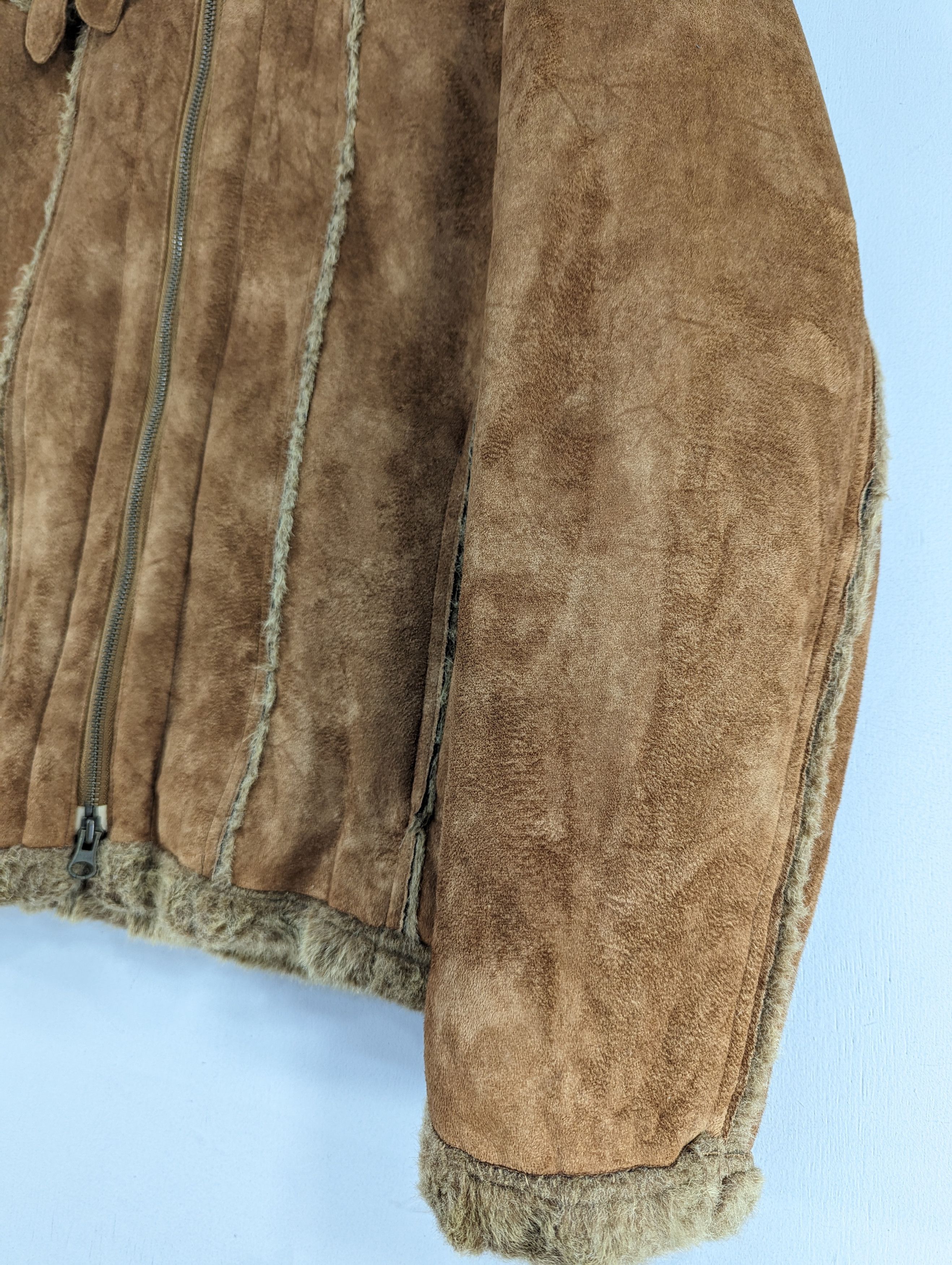 semanticdesign Vintage Semantic Design Faux Fur Motorcycle Style Jacket Size US M / EU 48-50 / 2 - 5 Thumbnail