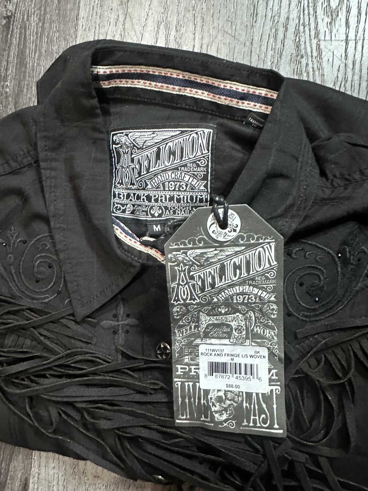 Affliction × Vintage “ROCK & FRINGE Embroidered”affliction Size US M / EU 48-50 / 2 - 3 Thumbnail