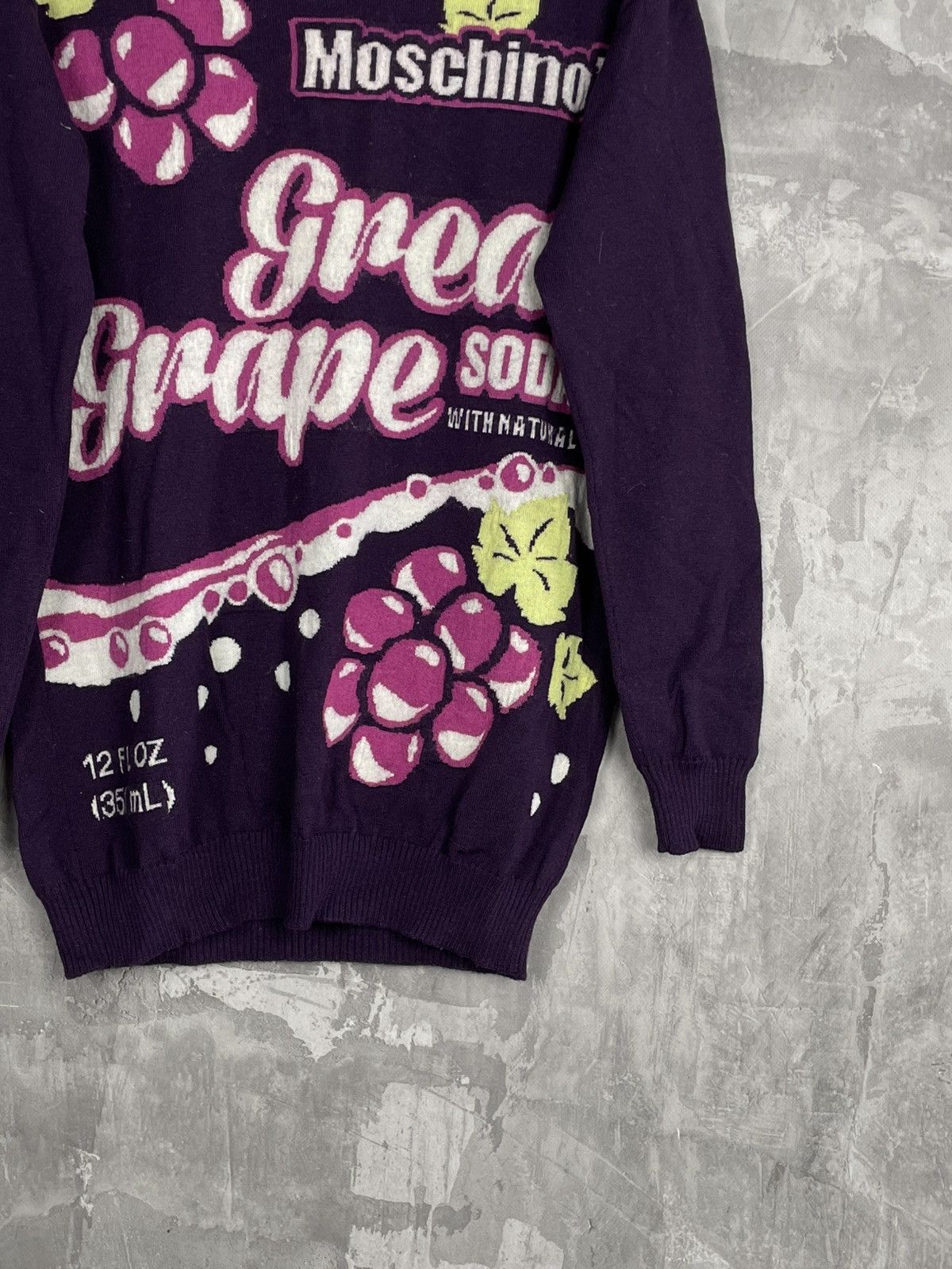 Moschino Vintage Moschino Glamour Overprint Sweater Crew Neck Size L / US 10 / IT 46 - 6 Thumbnail