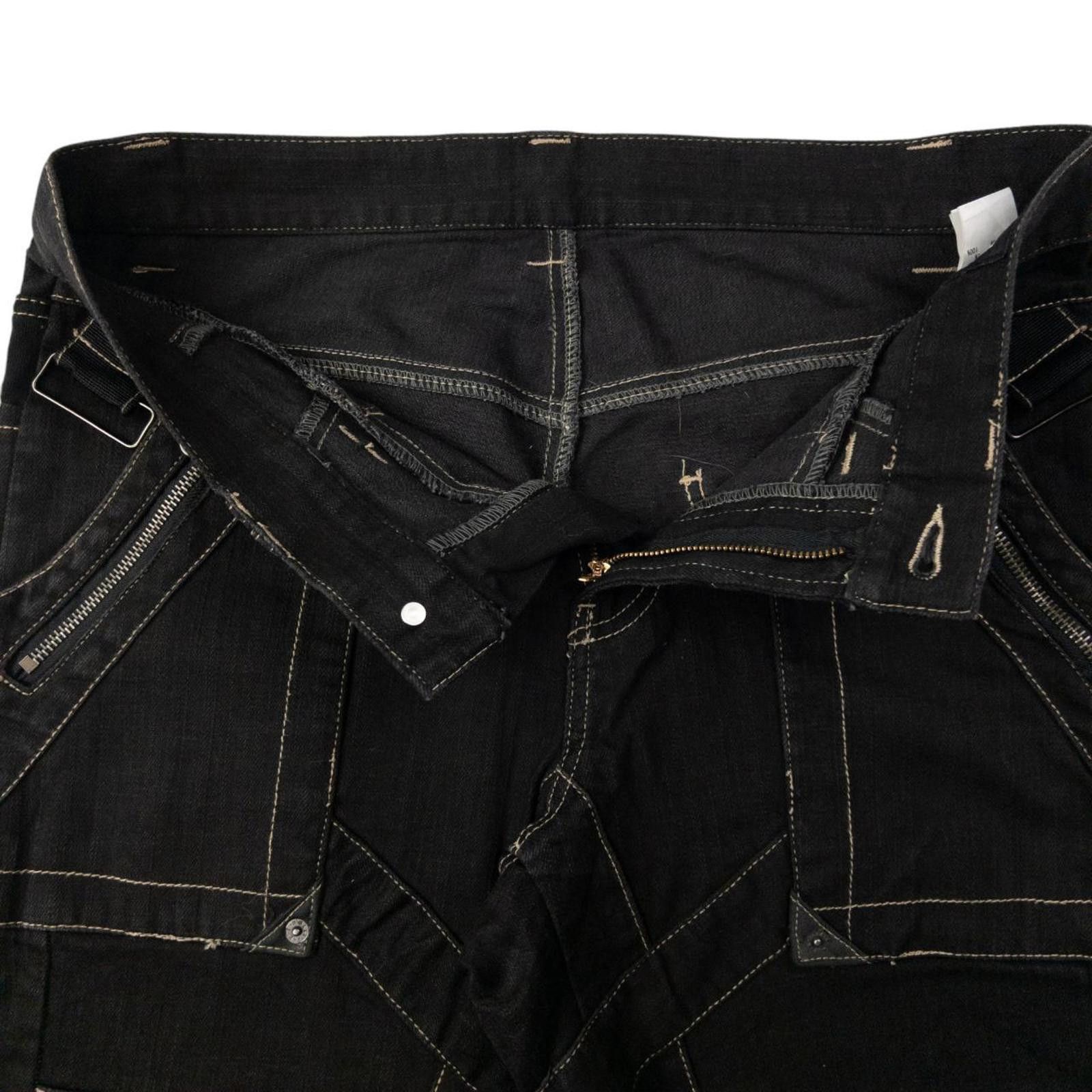 Other Vintage PPFM Multi Zip Denim Jeans Size M Size US 32 / EU 48 - 5 Thumbnail