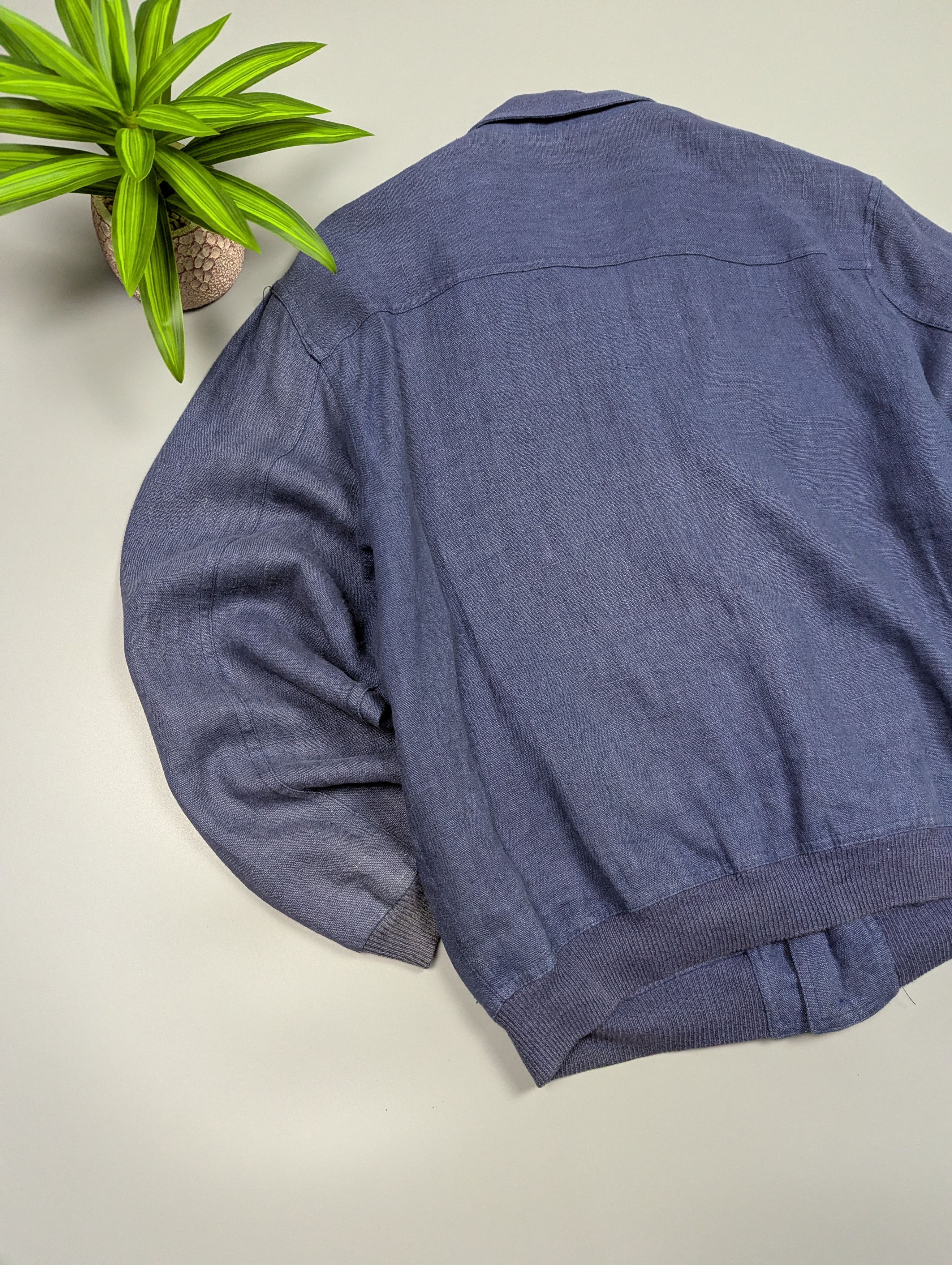 Gran Sasso Rare Gran Sasso 70s Vintage Linen Jacket Faded Blue Size US L / EU 52-54 / 3 - 16 Thumbnail