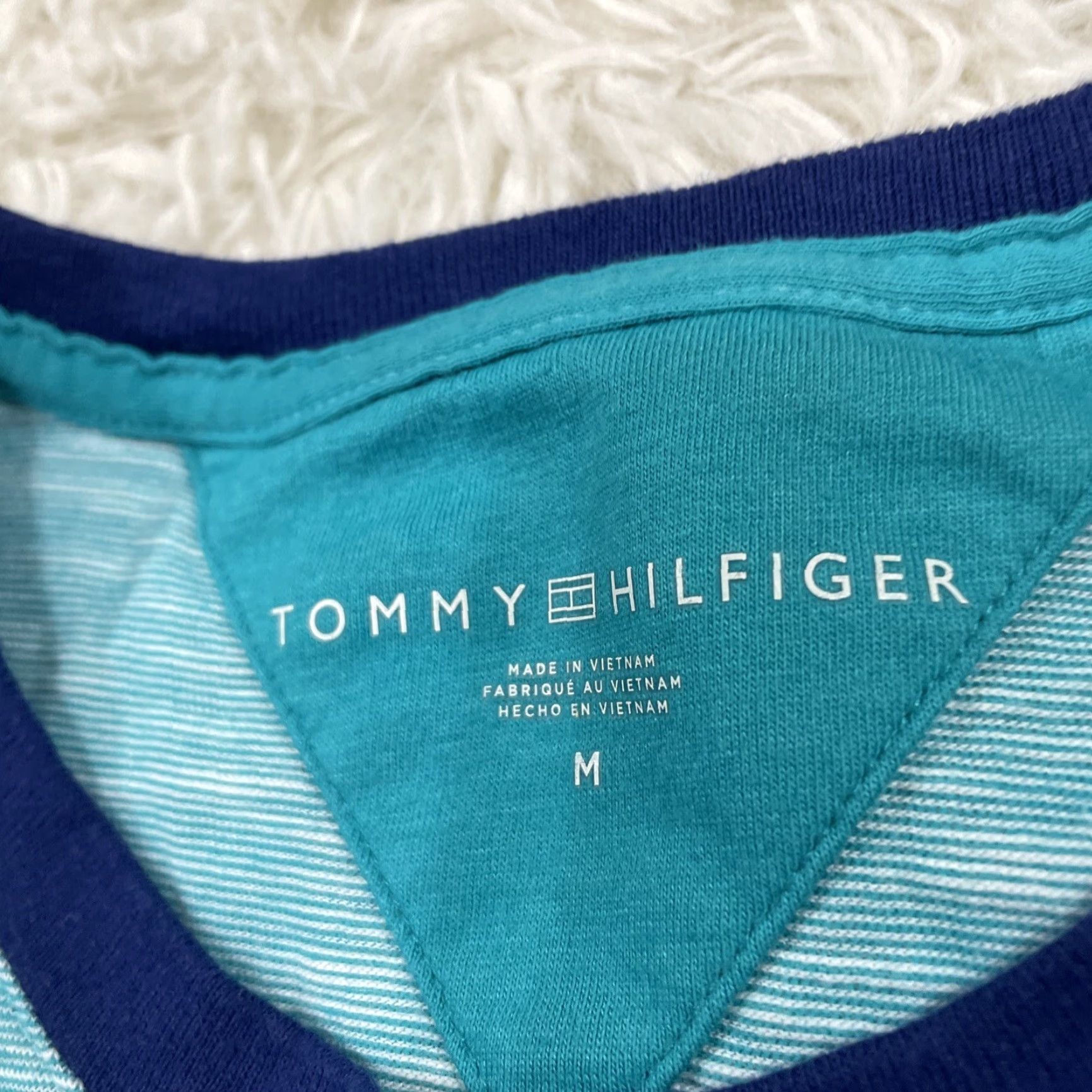 Tommy Hilfiger TOMMY HILFIGER Parrot Shirt Men M Bird Logo Mint Aqua Teal Jersey Tee Tshirt Crew Neck Short Sleeve Logo Embroidered Classic Fit Size US M / EU 48-50 / 2 - 4 Thumbnail