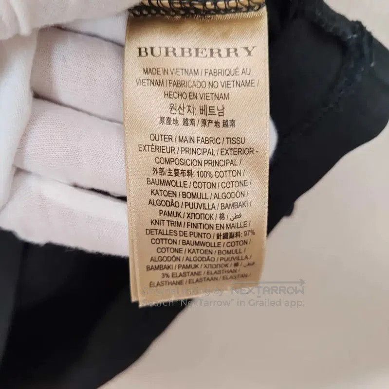 Burberry Burberry Men's Black Cotton T-Shirt. Size US XS / EU 42 / 0 - 4 Thumbnail