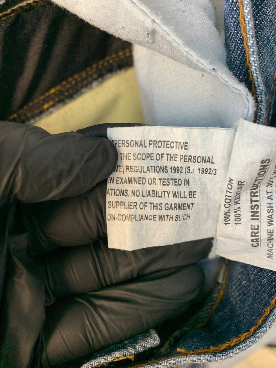 Japanese Brand Red Route London Made with Kevlar Denim Jeans Pants Size US 34 / EU 50 - 21 Thumbnail