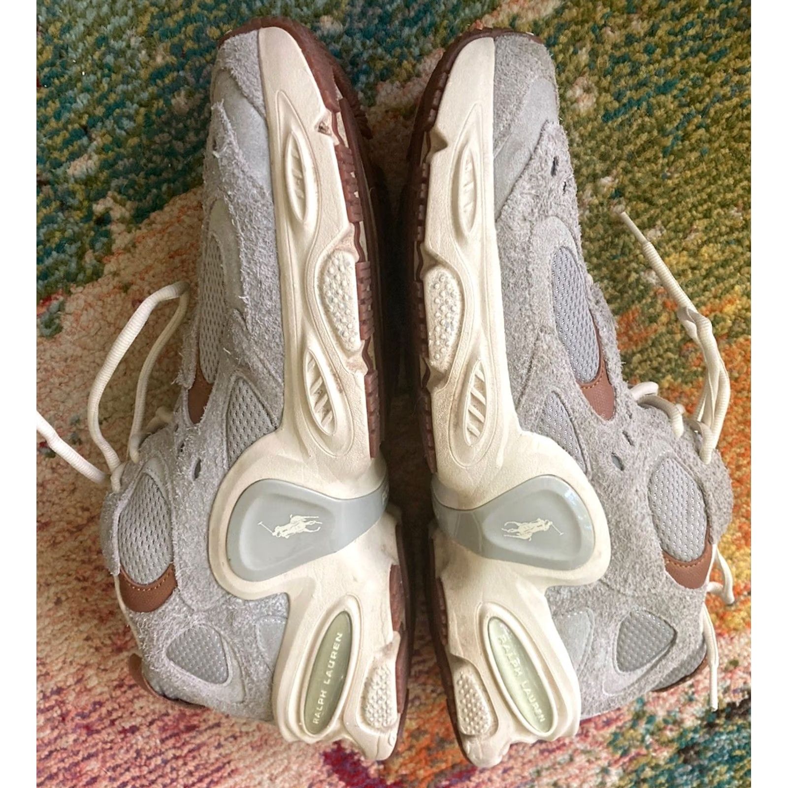 Polo Ralph Lauren Polo Ralph Lauren Shoes Mens Size 12 US Modern Trainer 100 Gray Suede Sneakers Shoes Size US L / EU 52-54 / 3 - 6 Thumbnail
