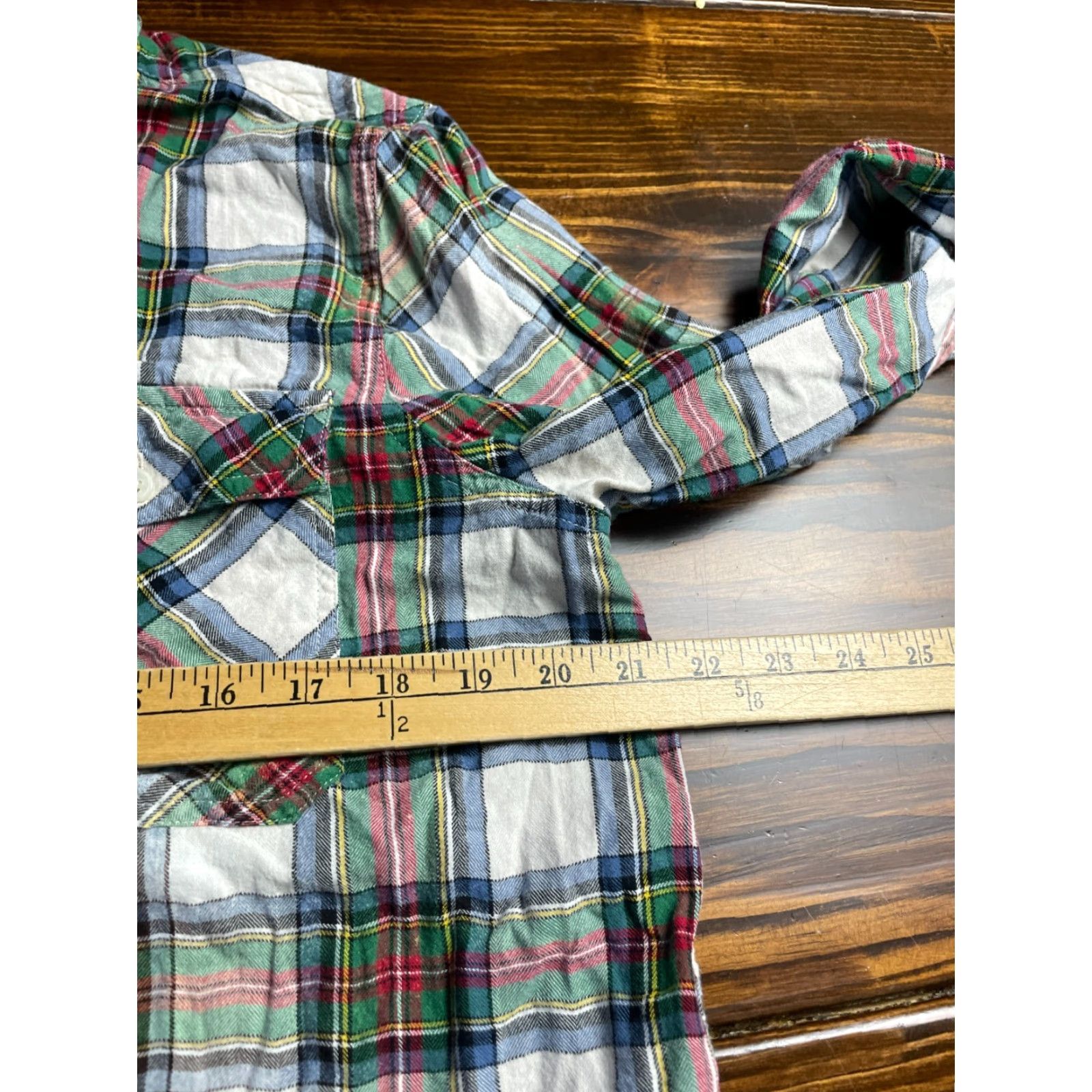 J.Crew J.CREW Shirt Women's Size 12 Green Plaid Button Up Color Shading Size XL / US 12-14 / IT 48-50 - 7 Thumbnail