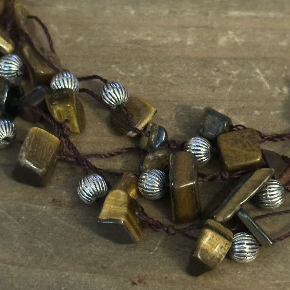 Other × Vintage Vintage Avon multi strand Tigers eye chip bead necklace Size ONE SIZE - 3 Thumbnail