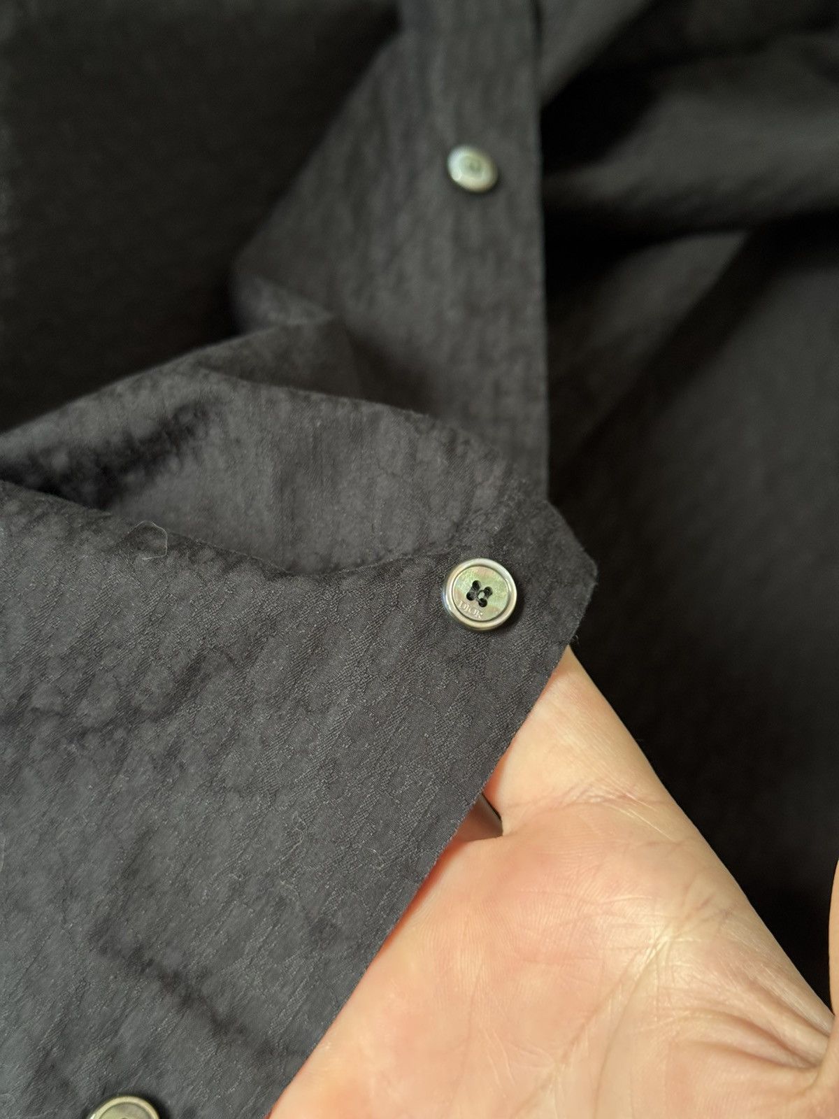 Designer × Dior Dior Black Monogram Shirt Hidden Buttons Long Sleeve Size US S / EU 44-46 / 1 - 12 Thumbnail
