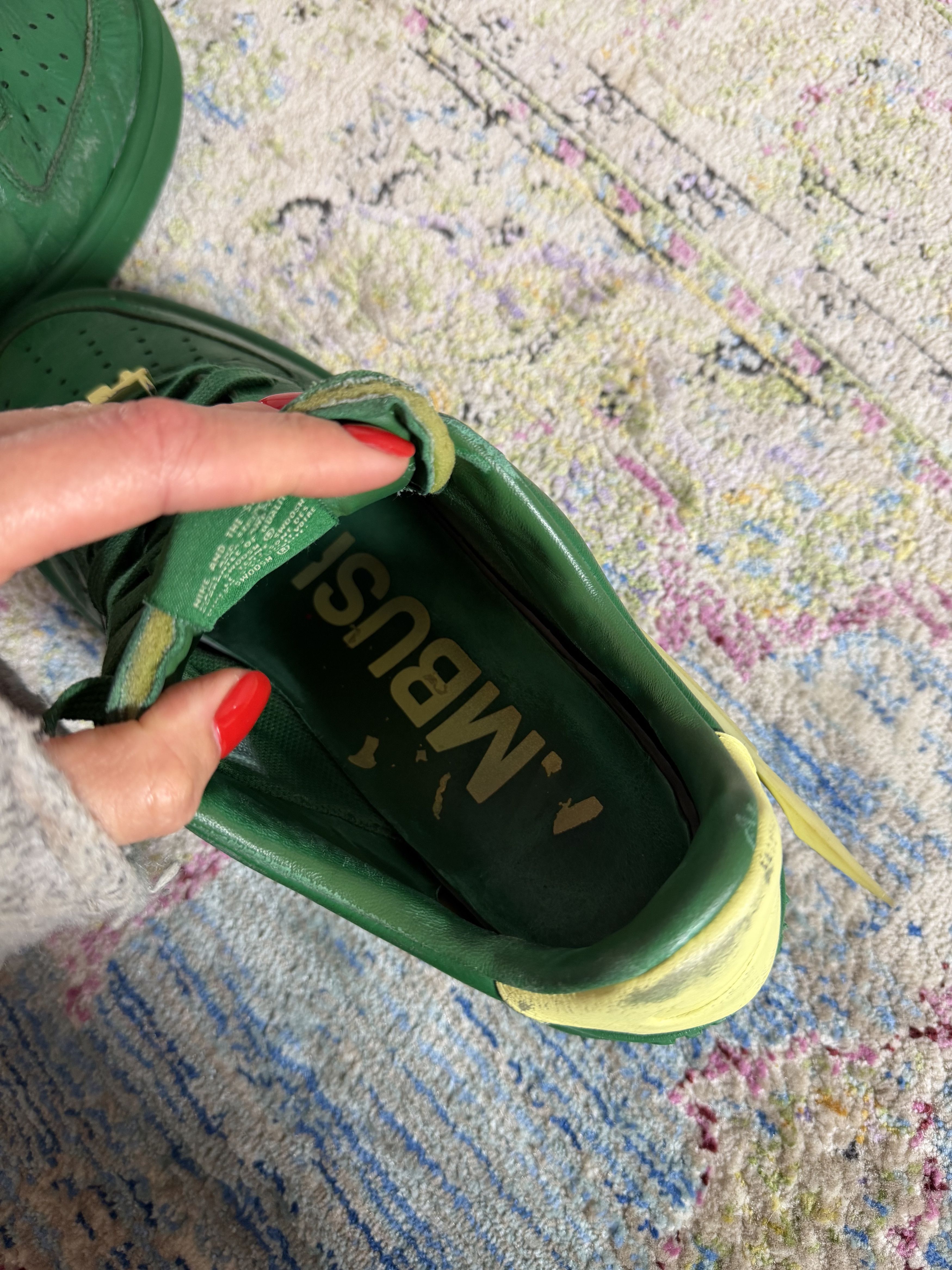 Ambush Design × Nike Air Force 1 x AMBUSH® Pine Green and Citron Low Top Sneakers Size US 9.5 / EU 42-43 - 13 Thumbnail