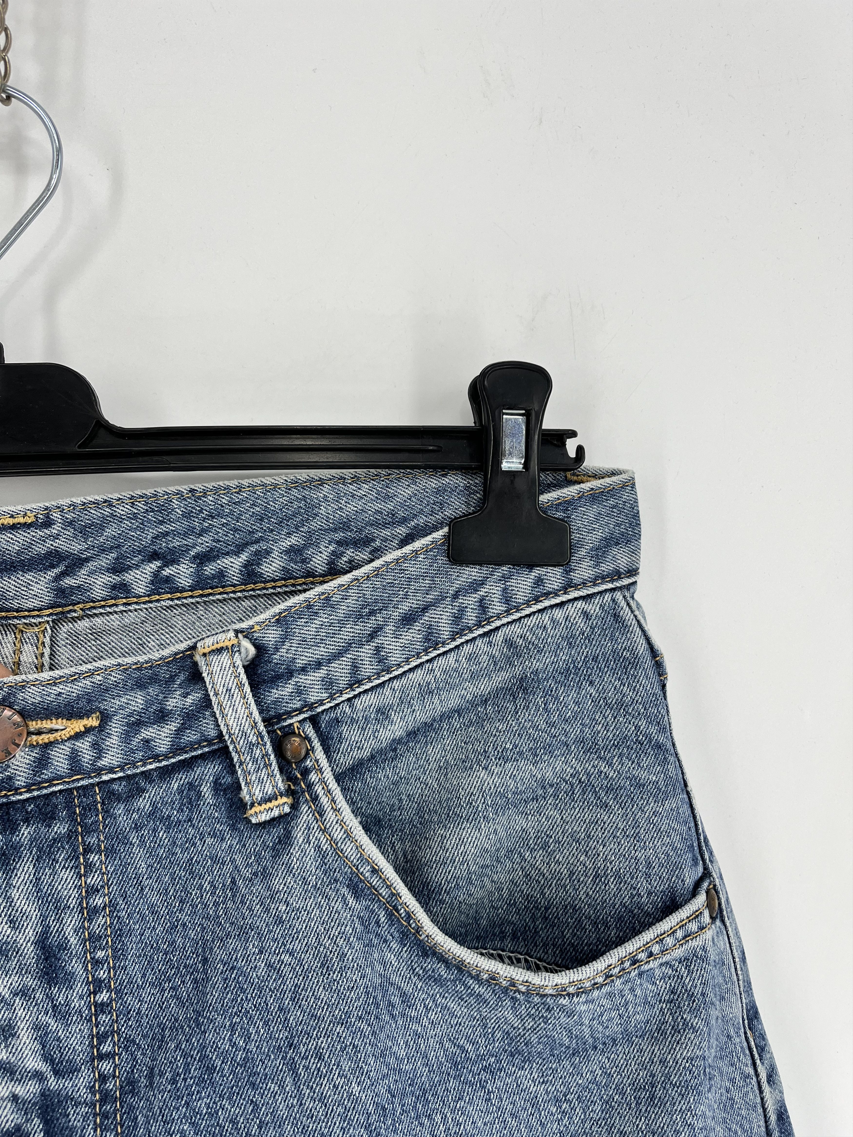 Edwin × Japanese Brand × Vintage Vintage 90s Edwin Made in Japan Tapered Navy Men’s Jeans Size US 33 - 11 Thumbnail