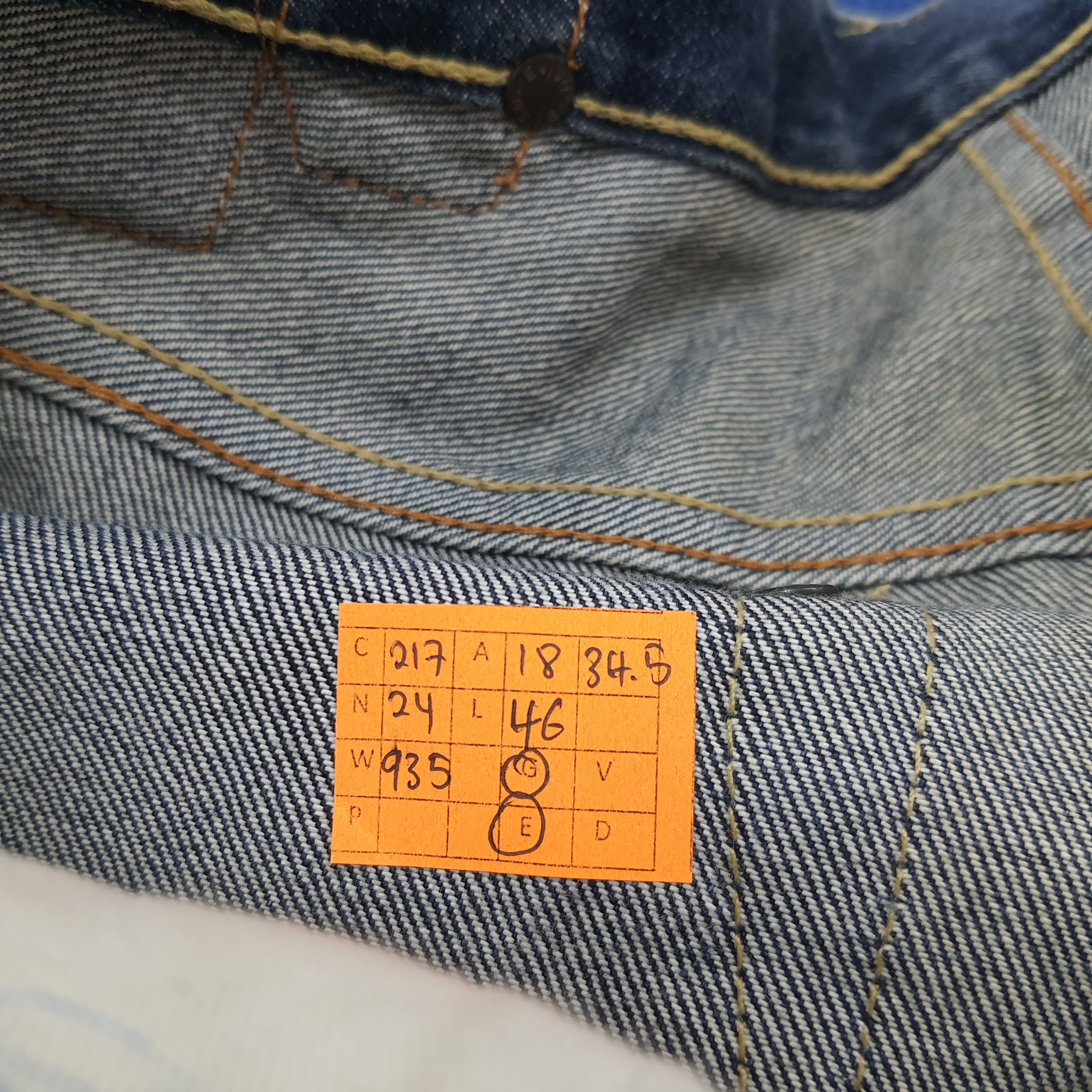 Japanese Brand × Vintage Vintage Evisu Salvadge Japan Custom Daicock Jeans C217N24 Size US 36 / EU 52 - 10 Thumbnail