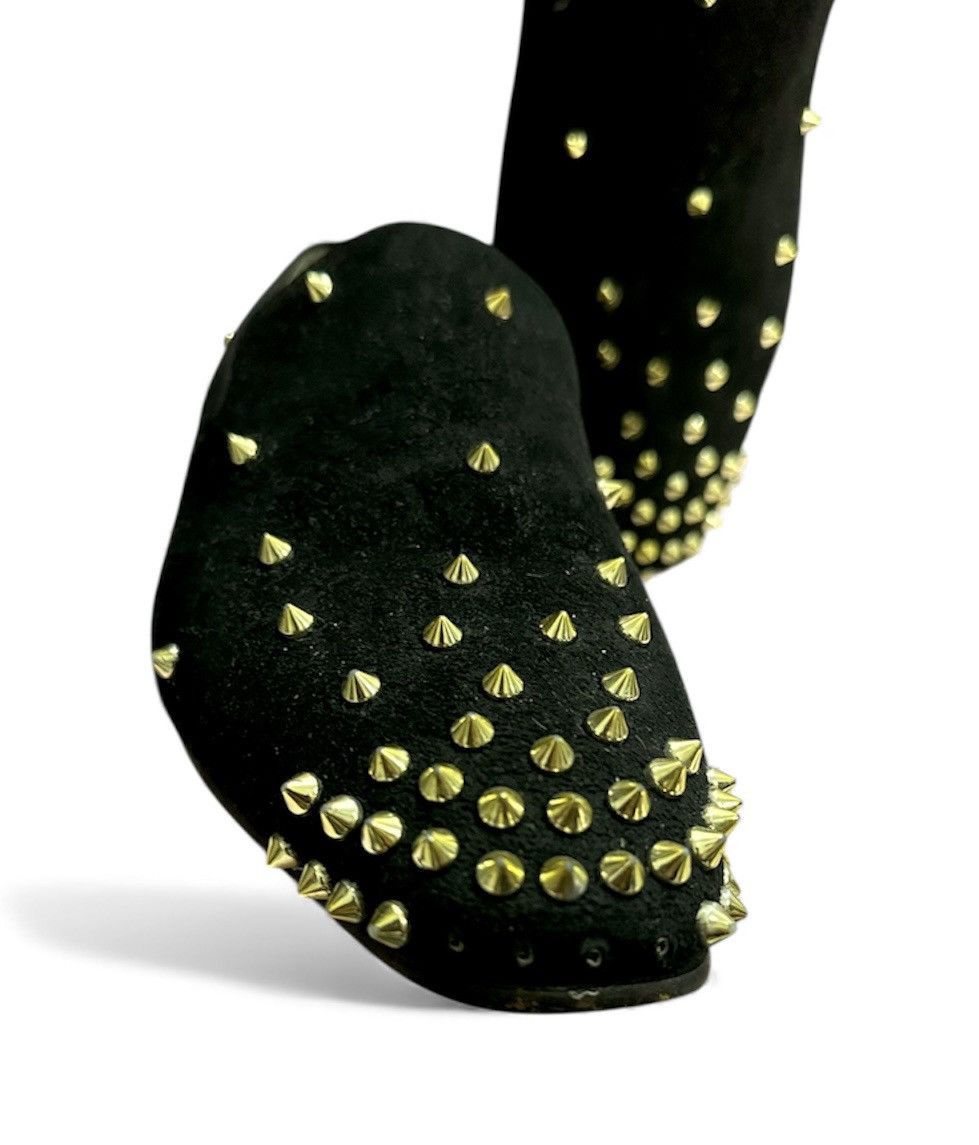 Christian Louboutin Black Suede Christian Louboutin Spikes Slip on Casual Loafer Size US 10 / EU 43 - 12 Thumbnail
