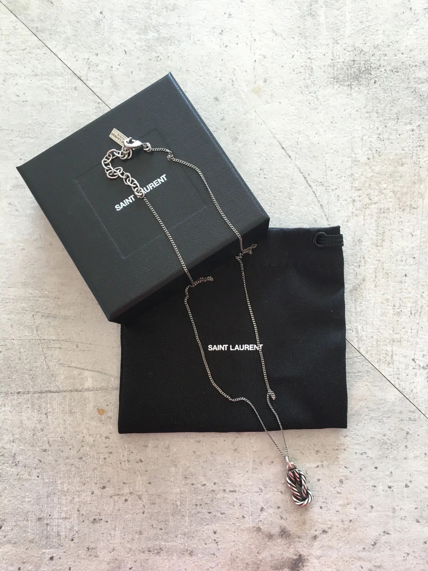 Saint Laurent Paris Necklace Node Size 26 - 2 Thumbnail