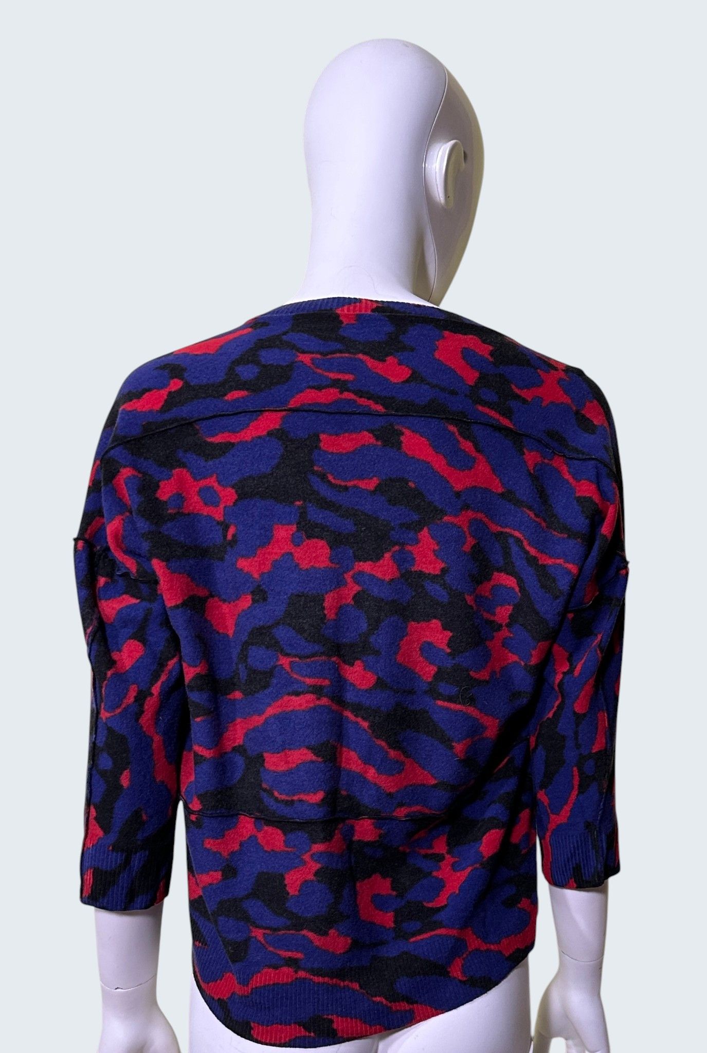 Sonia Rykiel Wool Cropped Sweater Size L / US 10 / IT 46 - 4 Thumbnail