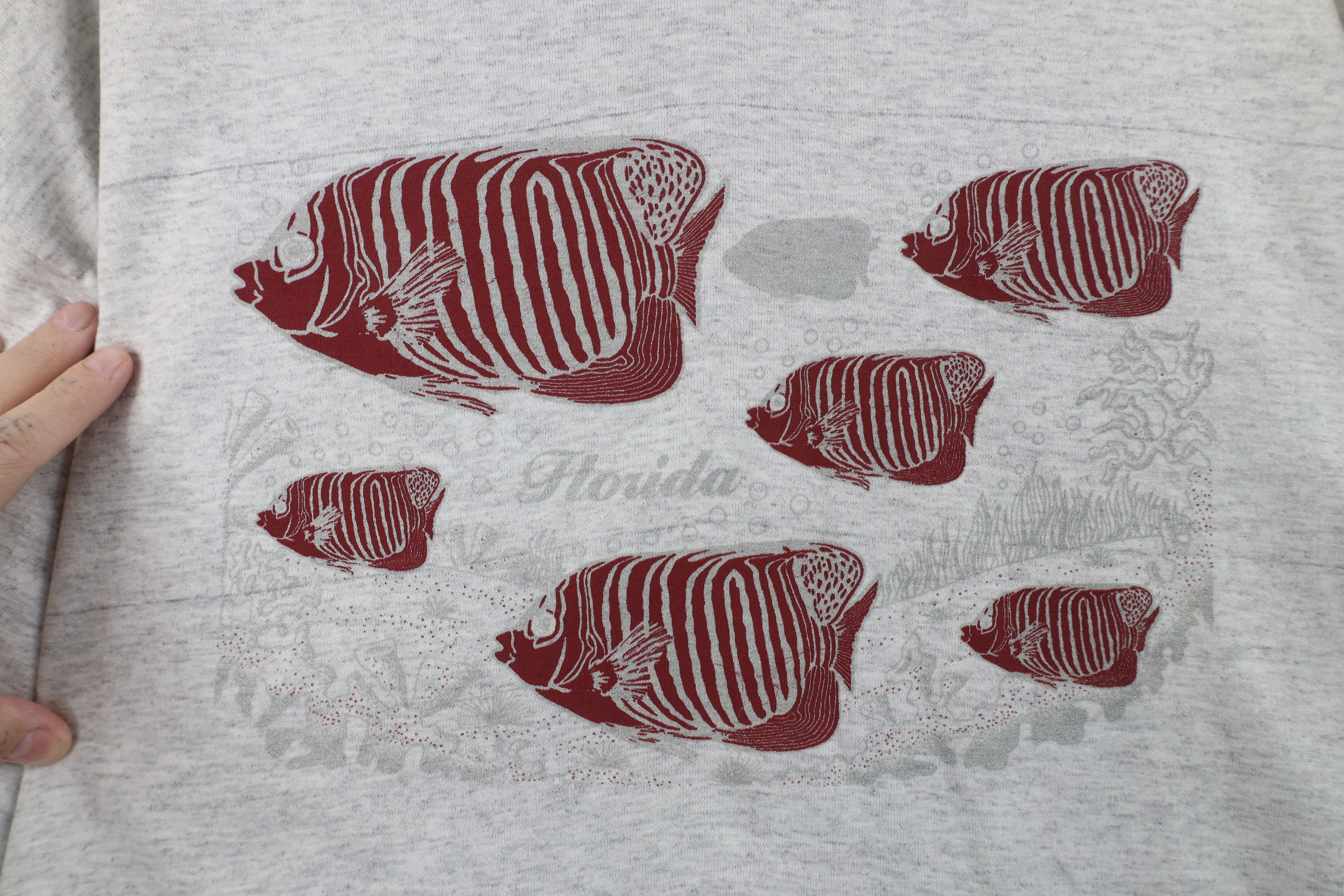 Vintage Vintage 90s Streetwear Fish Reef Short Sleeve T-Shirt USA Size US XL / EU 56 / 4 - 4 Thumbnail