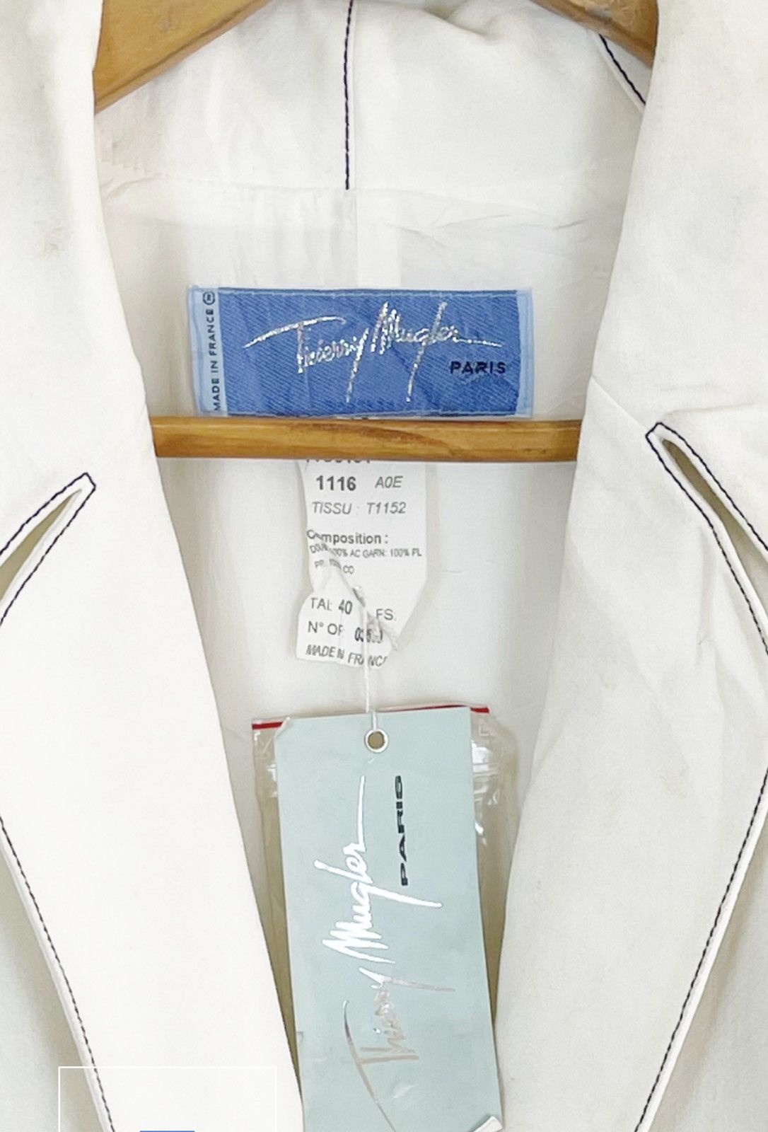 Thierry Mugler 🔥WITH SHOP TAGS💥VINTAGE NEW OLD STOCK THIERRY MUGLER PARIS Size M / US 6-8 / IT 42-44 - 3 Thumbnail