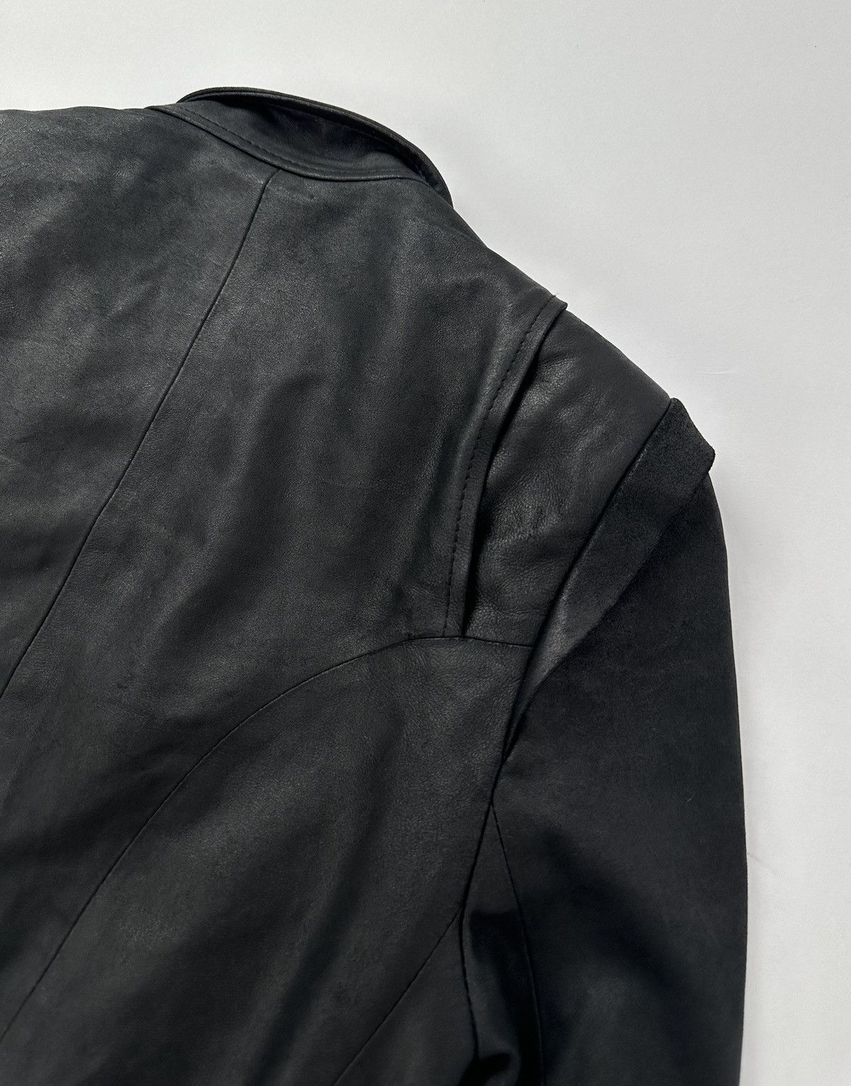 Ann Demeulemeester Ann Demeulemeester Asymmetrical Multi-Zipper Biker Leather Size S / US 4 / IT 40 - 10 Thumbnail